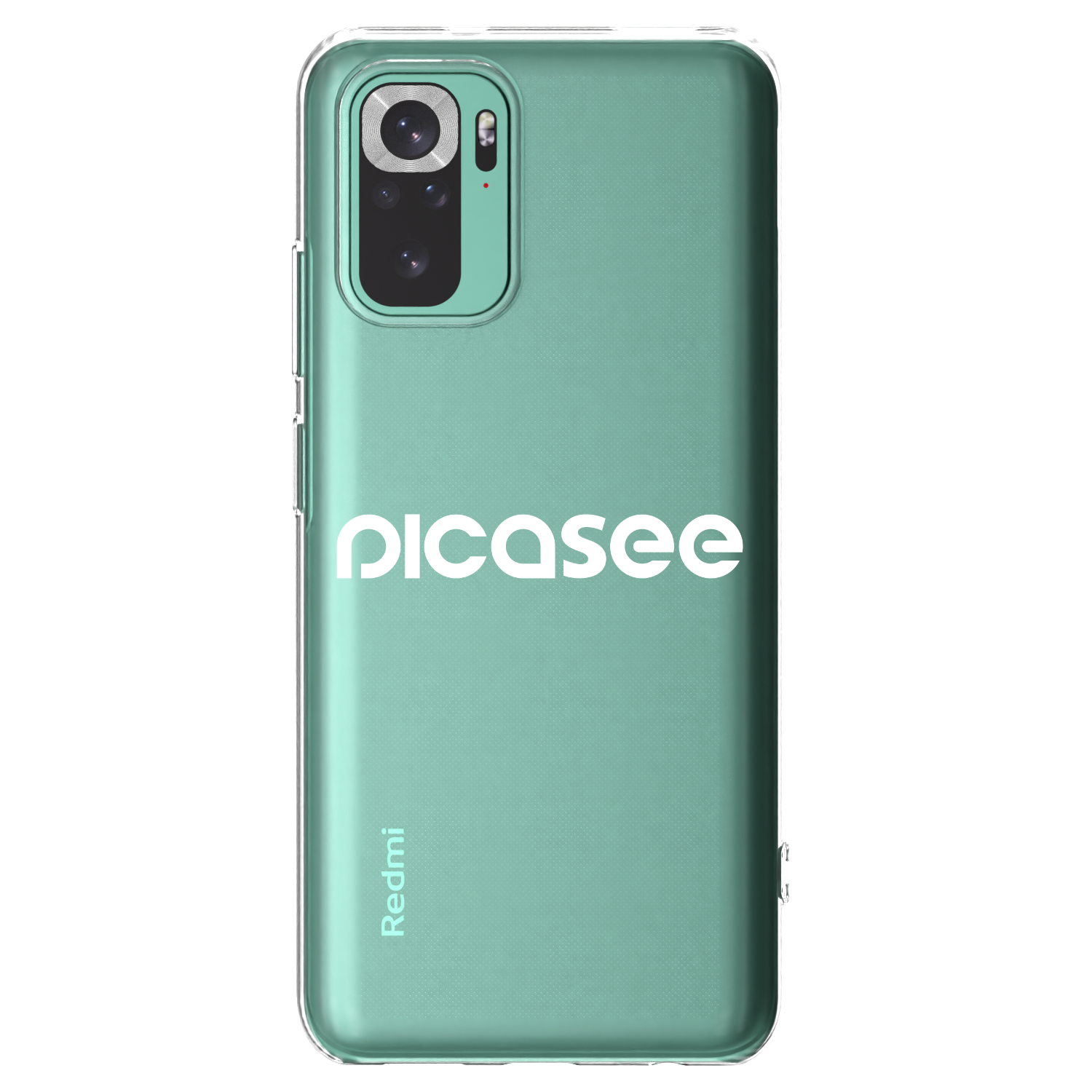 Picasee Xiaomi Redmi Note 10 Pro Hülle - Transparentes Silikon - Picasee - new logo - white