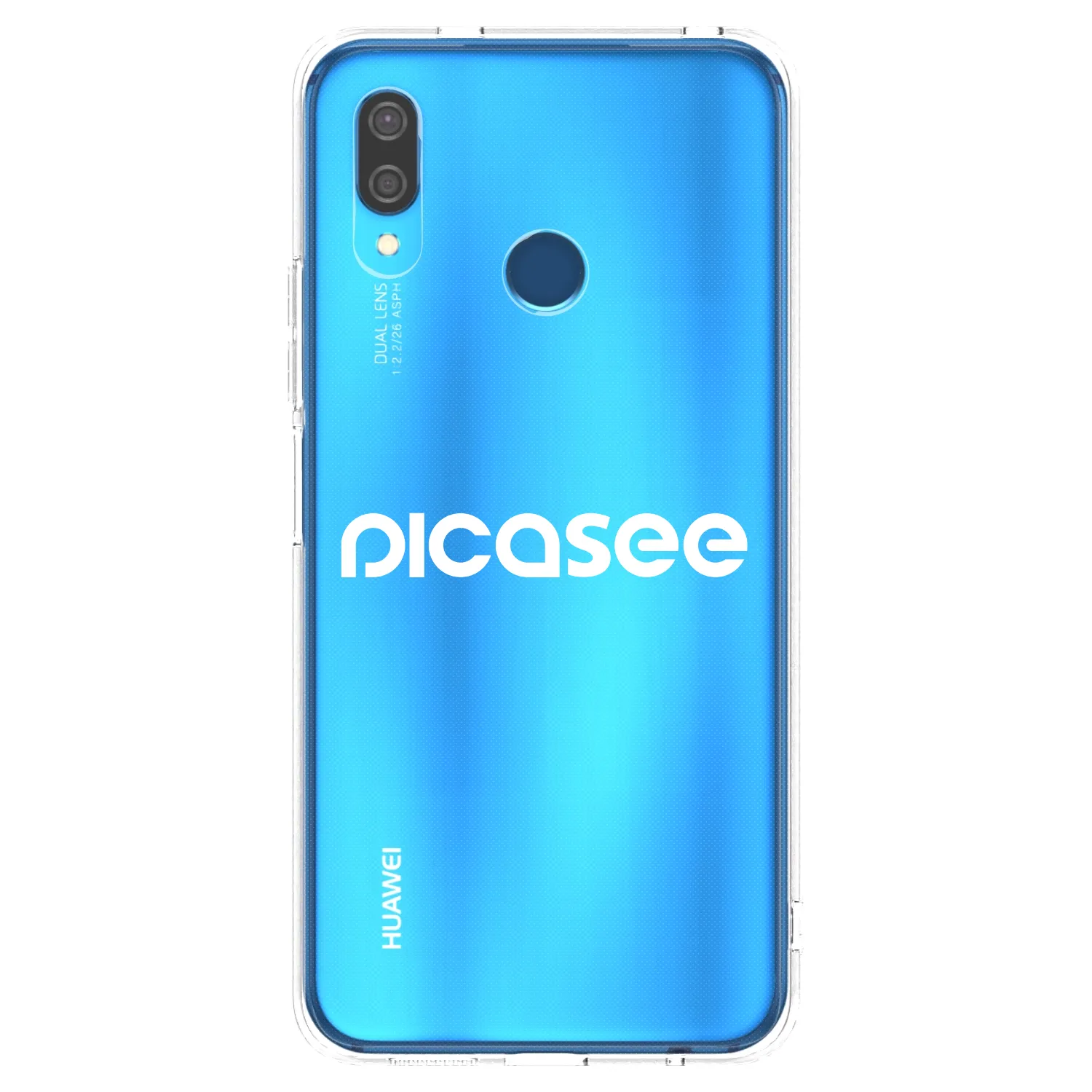 Picasee Huawei P20 Lite Hülle - Transparentes Silikon - Picasee - new logo - white