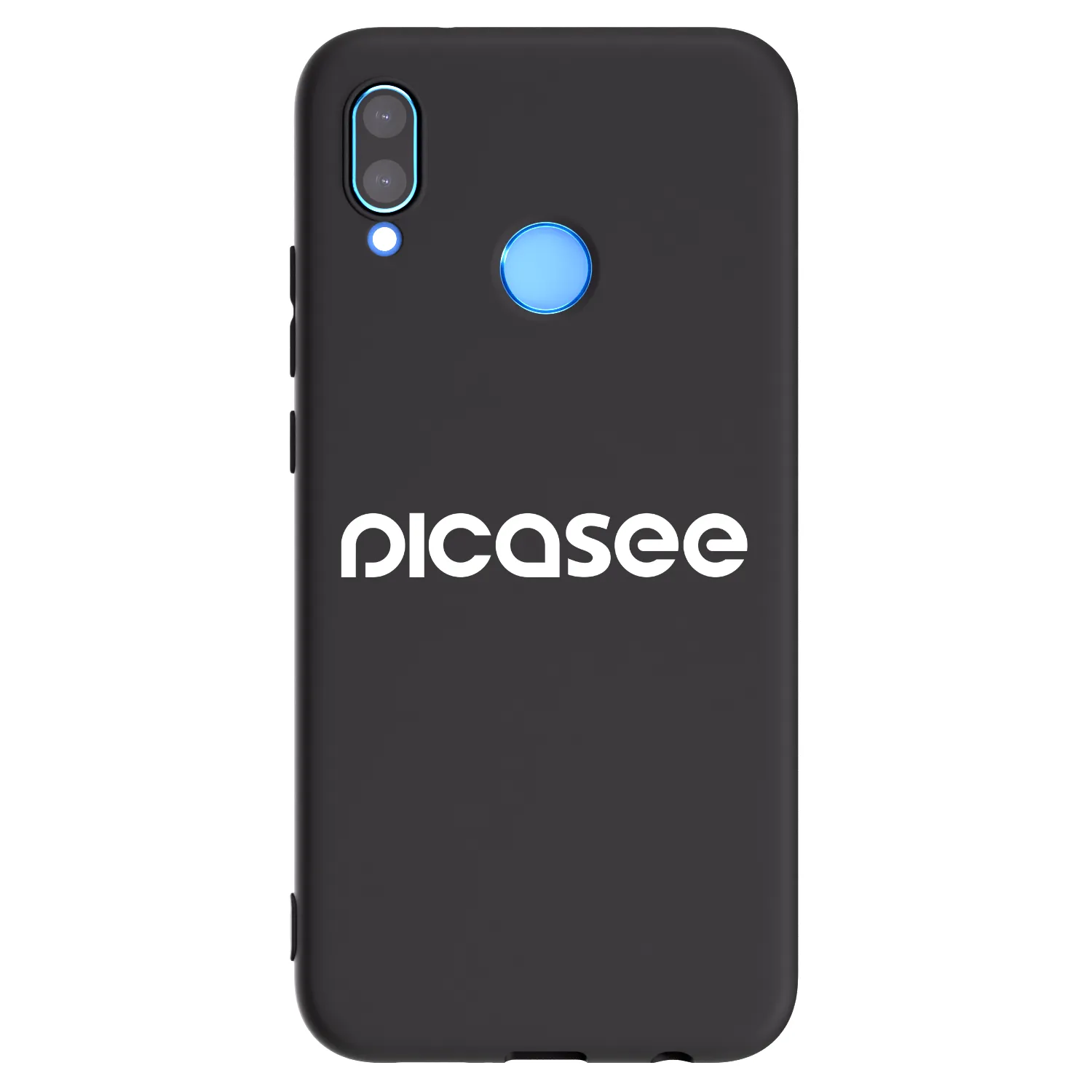 Picasee Huawei P20 Lite Hülle - Schwarzes Silikon - Picasee - new logo - white