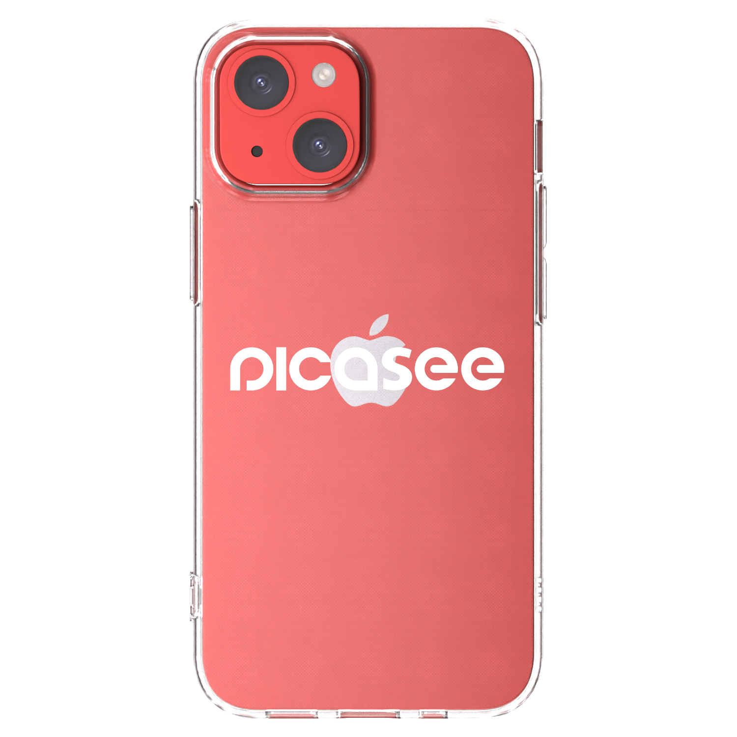 Picasee Apple iPhone 13 mini Hülle - Transparentes Silikon - Picasee - new logo - white