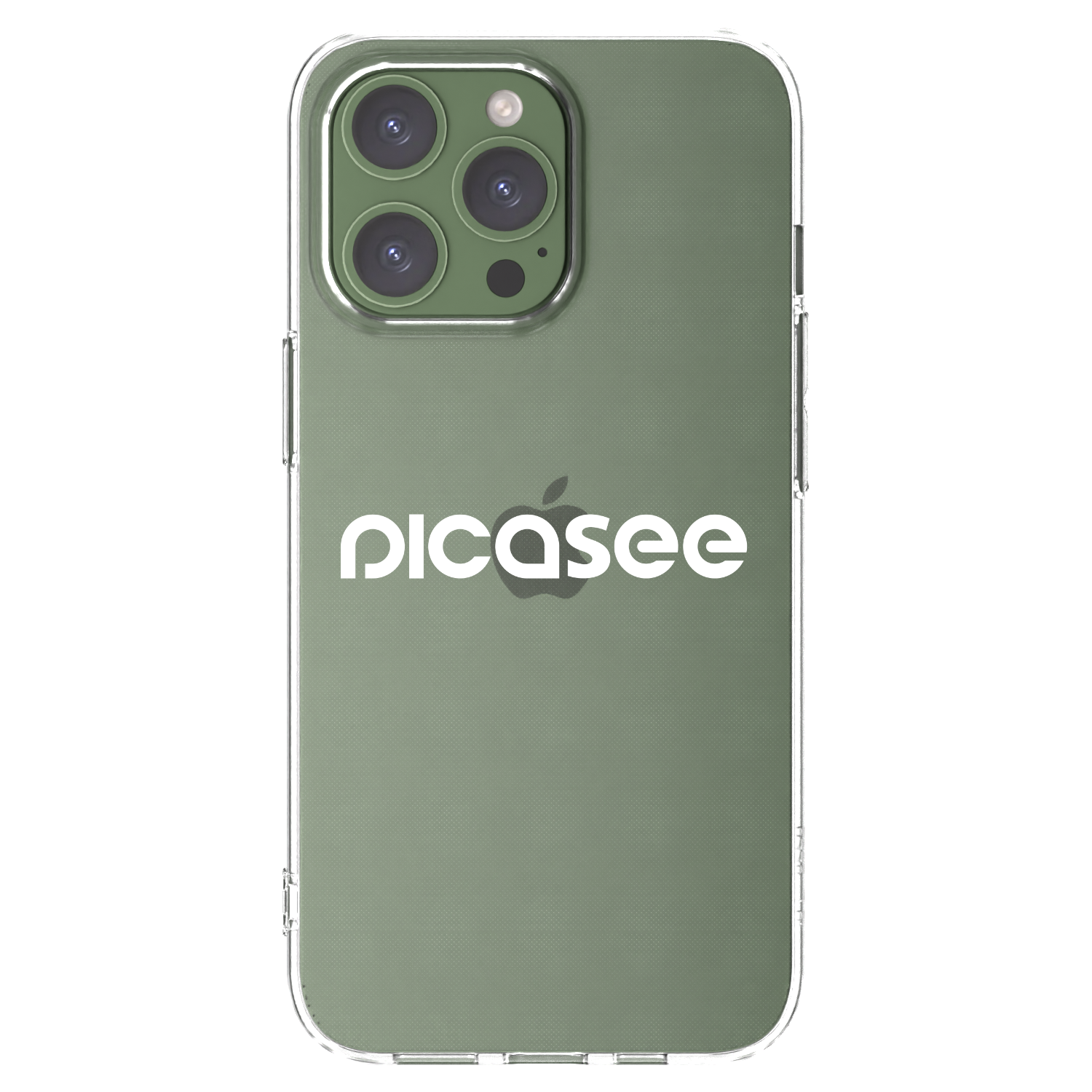 Picasee Apple iPhone 13 Pro Hülle - Transparentes Silikon - Picasee - new logo - white
