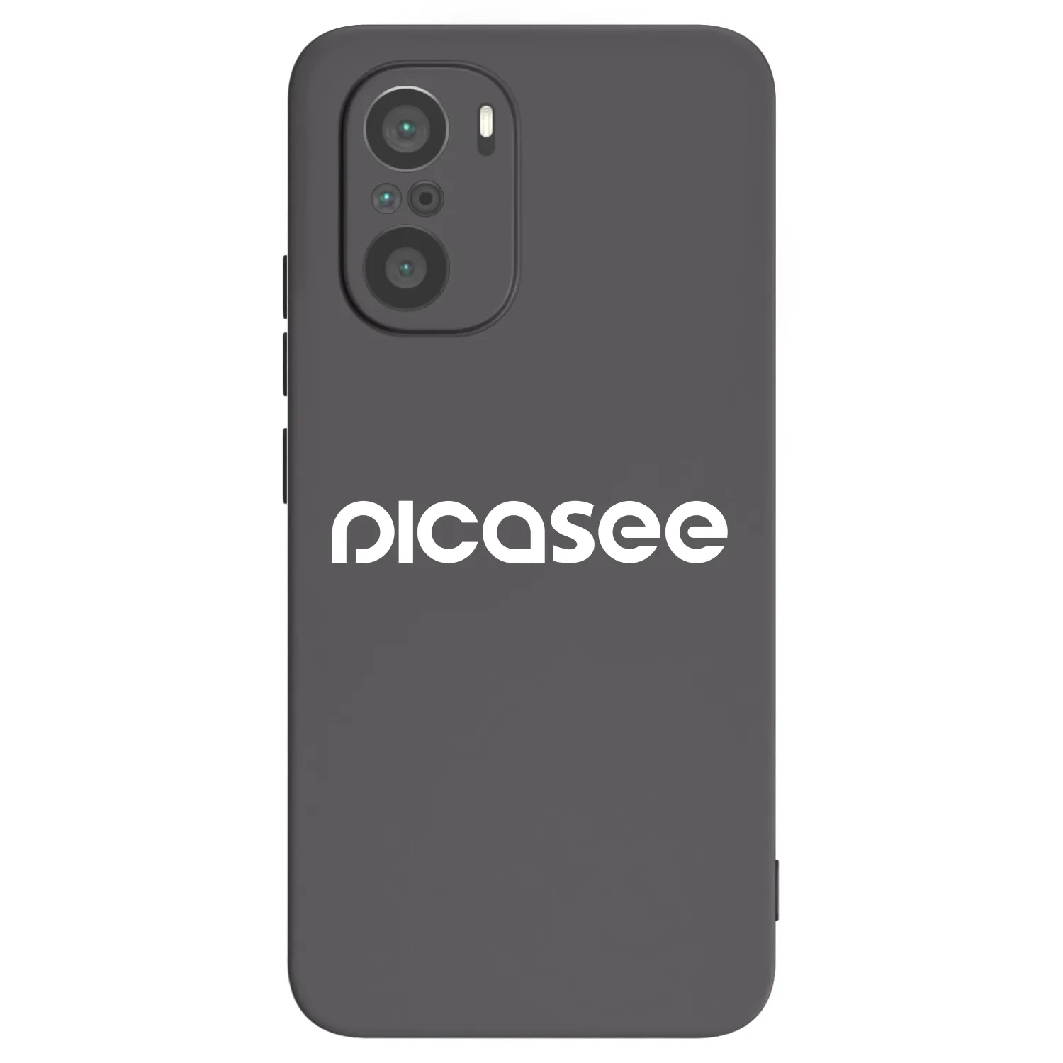 Picasee Xiaomi Poco F3 Hülle - Schwarzes Silikon - Picasee - new logo - white