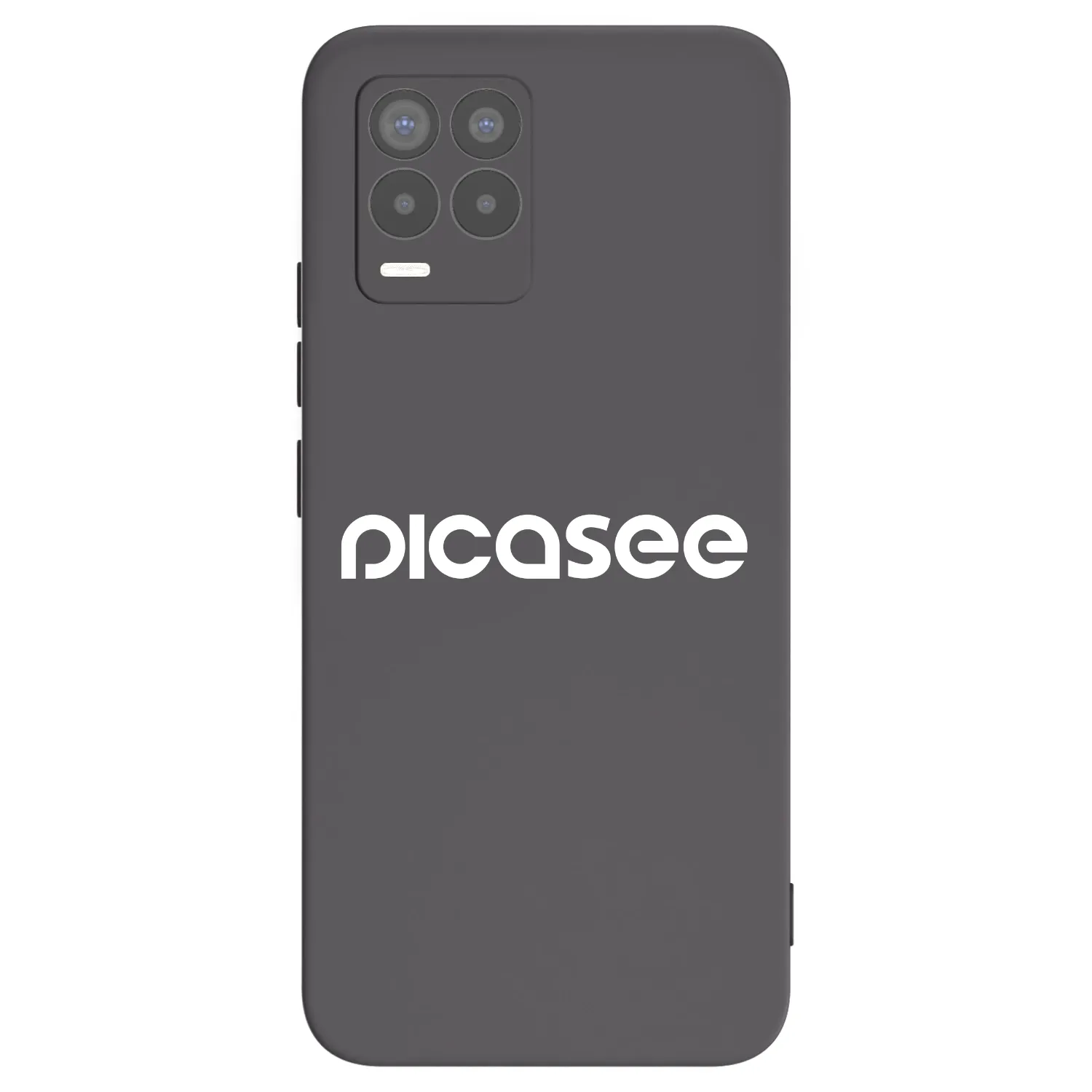 Picasee Realme 8 Pro Hülle - Schwarzes Silikon - Picasee - new logo - white