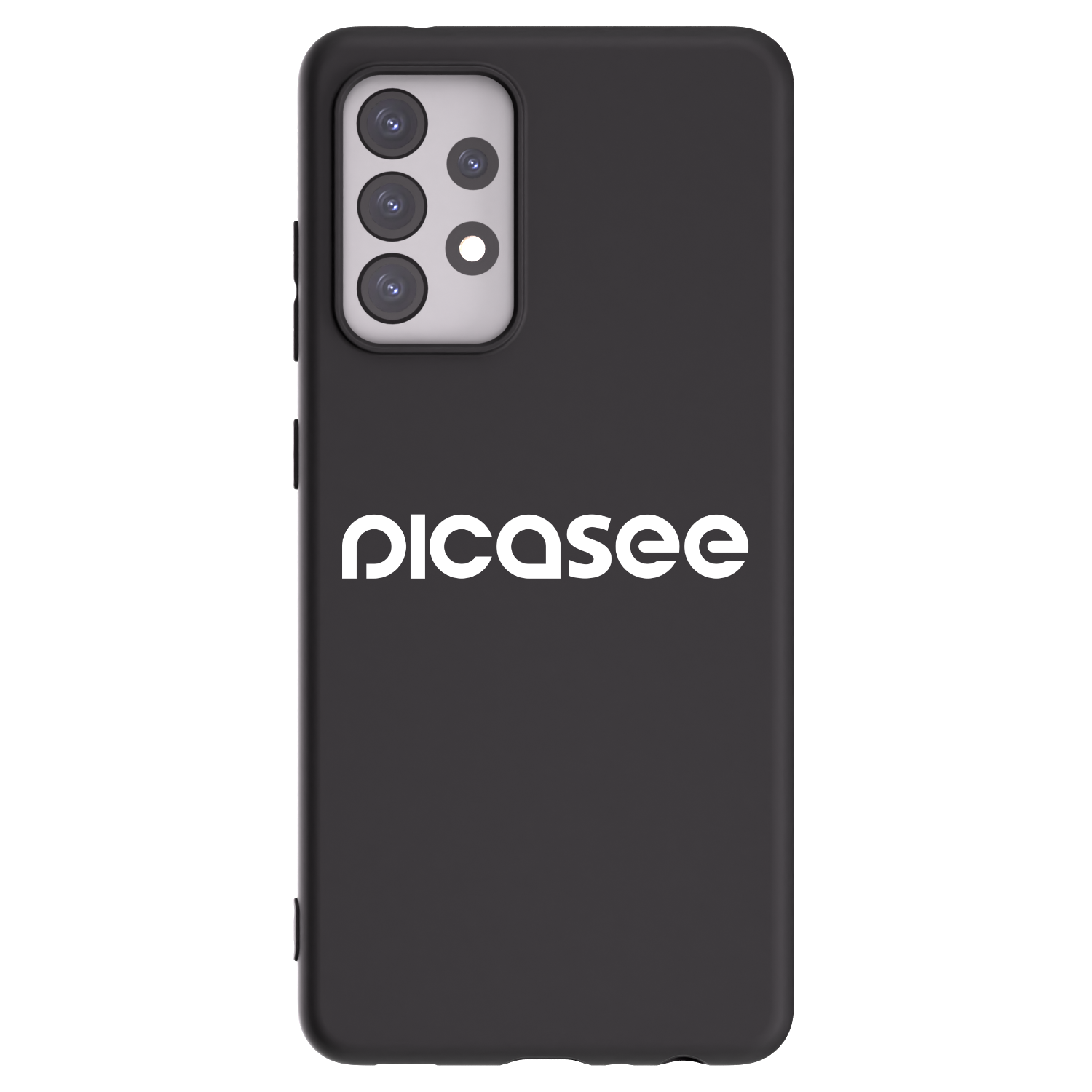 Picasee Samsung Galaxy A52s 5G A528B Hülle - Schwarzes Silikon - Picasee - new logo - white