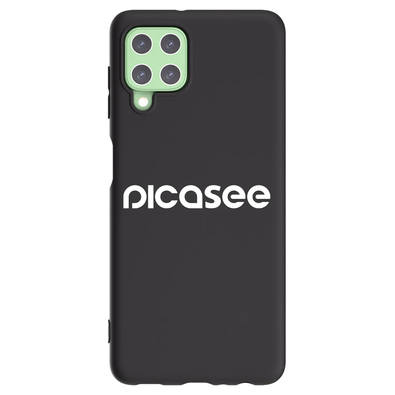 Picasee Samsung Galaxy A22 A225F 4G Hülle - Schwarzes Silikon - Picasee - new logo - white