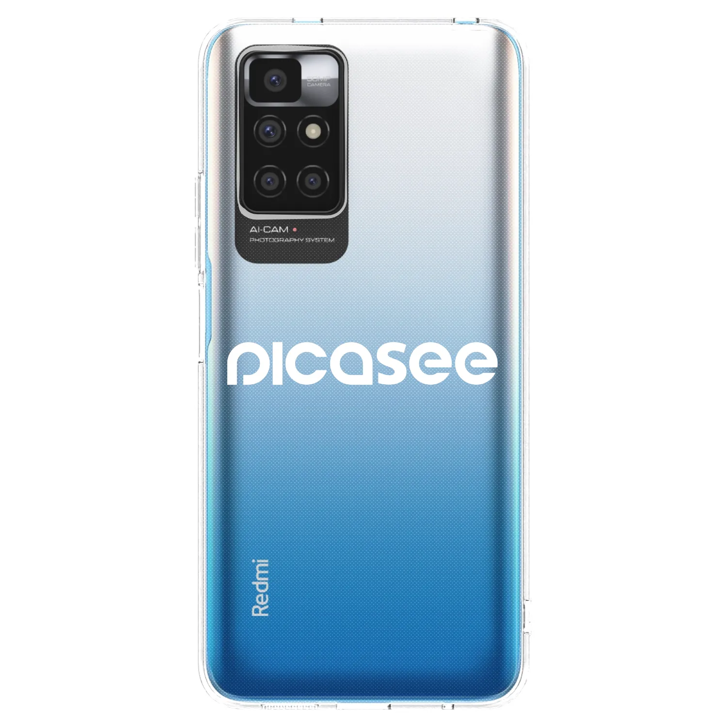Picasee Xiaomi Redmi 10 Hülle - Transparentes Silikon - Picasee - new logo - white