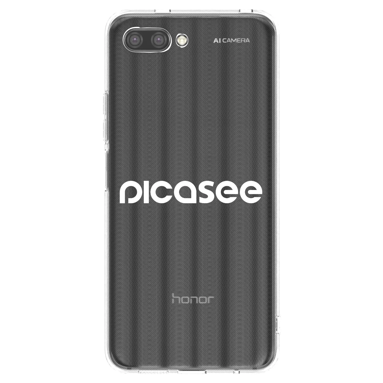 Picasee Honor 10 Hülle - Transparentes Silikon - Picasee - new logo - white