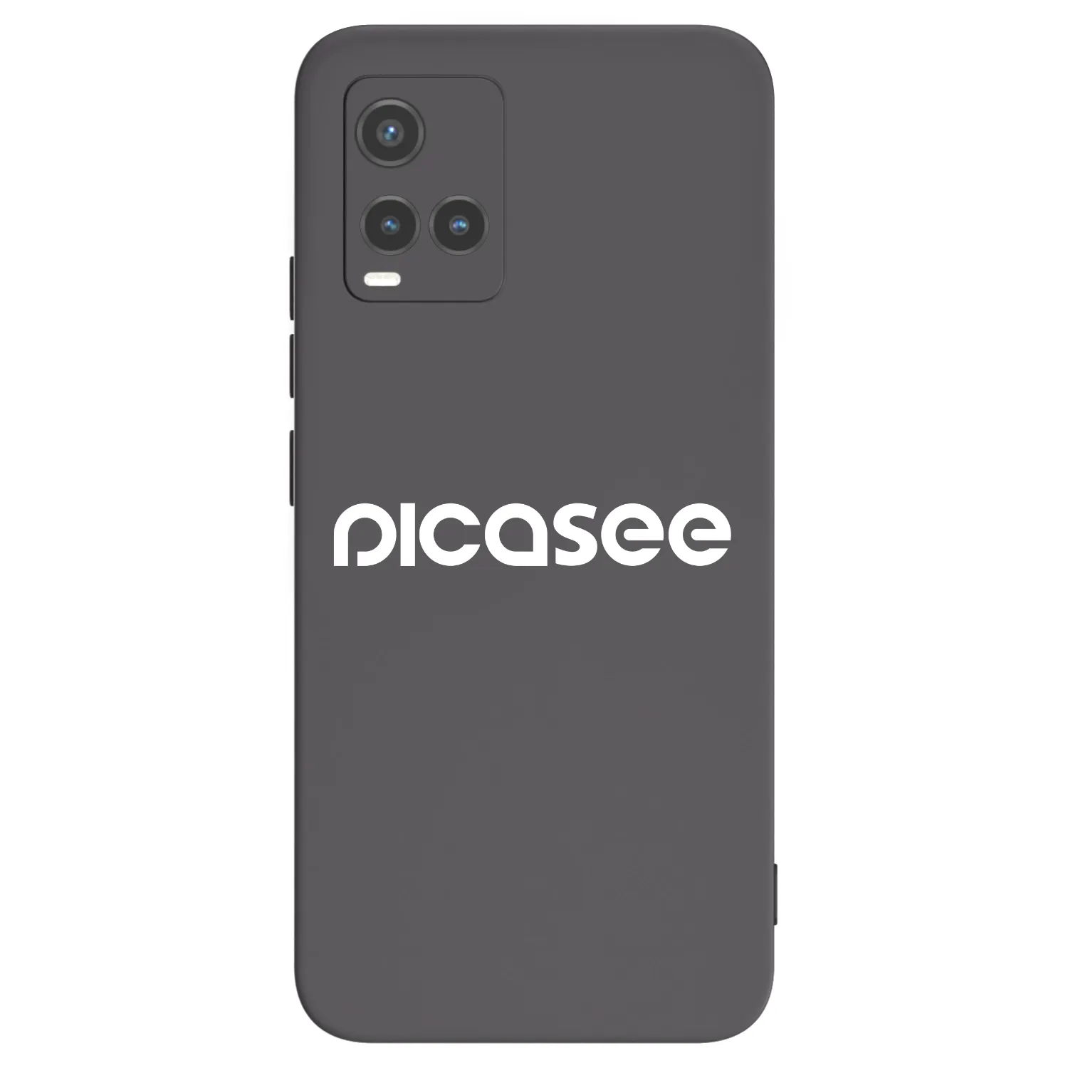 Picasee Vivo Y33s Hülle - Schwarzes Silikon - Picasee - new logo - white