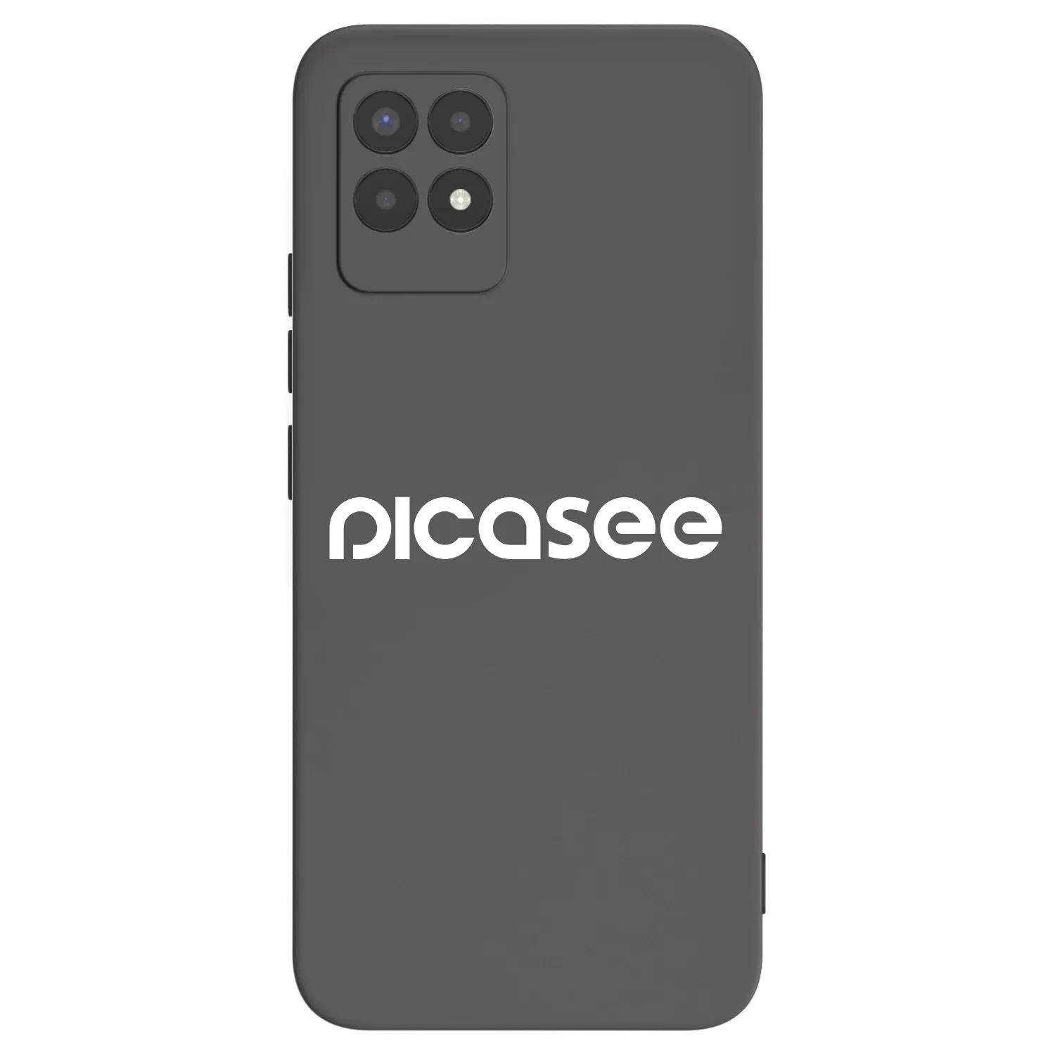 Picasee Realme 8i Hülle - Schwarzes Silikon - Picasee - new logo - white