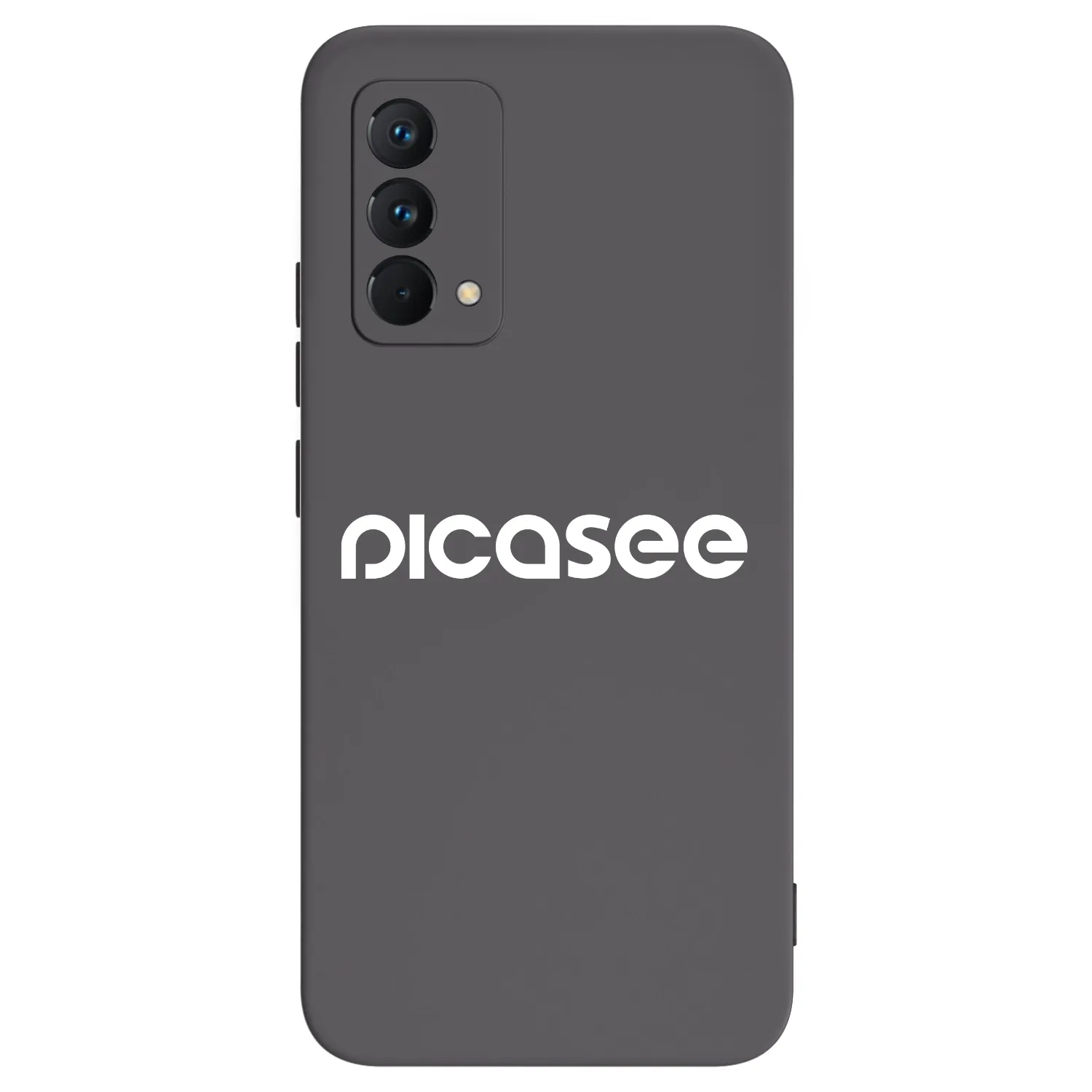 Picasee Realme GT Master Edition 5G Hülle - Schwarzes Silikon - Picasee - new logo - white