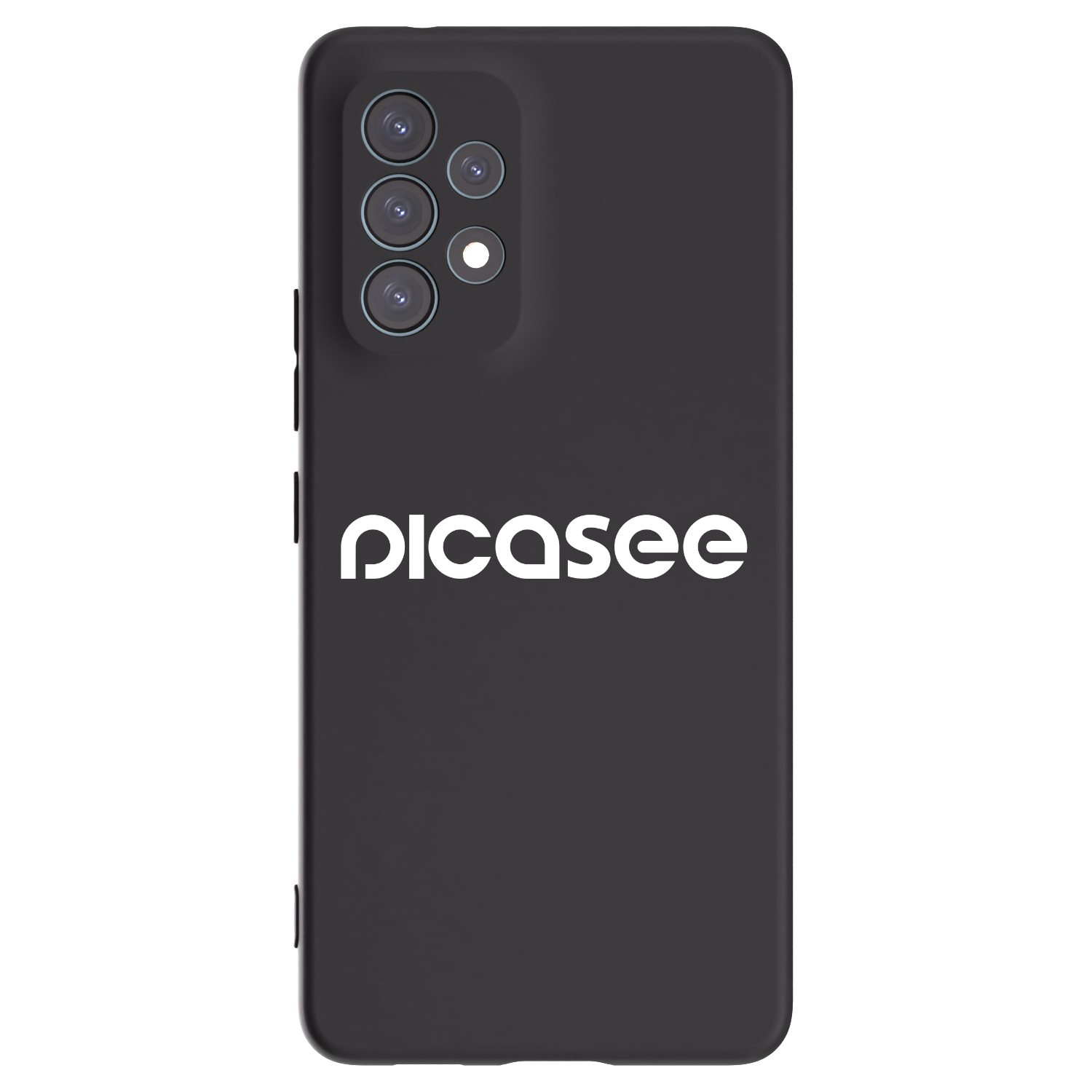 Picasee Samsung Galaxy A53 5G A536 Hülle - Schwarzes Silikon - Picasee - new logo - white