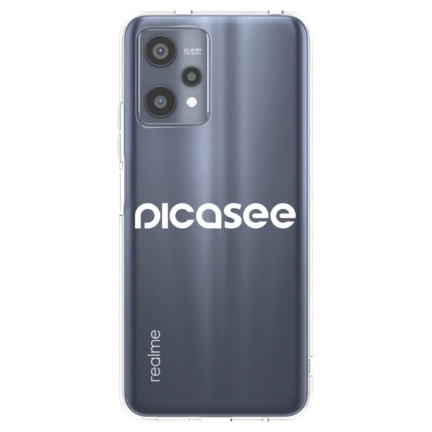 Picasee Realme 9 Pro 5G Hülle - Transparentes Silikon - Picasee - new logo - white