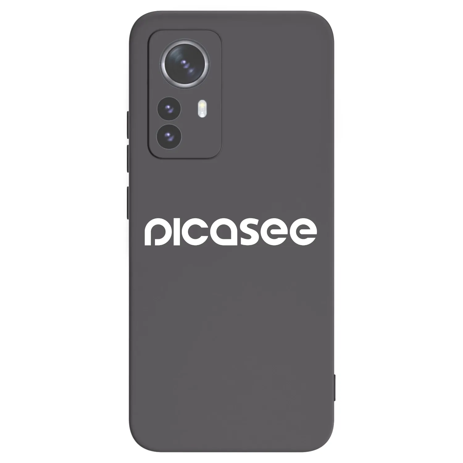 Picasee Xiaomi 12 Pro Hülle - Schwarzes Silikon - Picasee - new logo - white