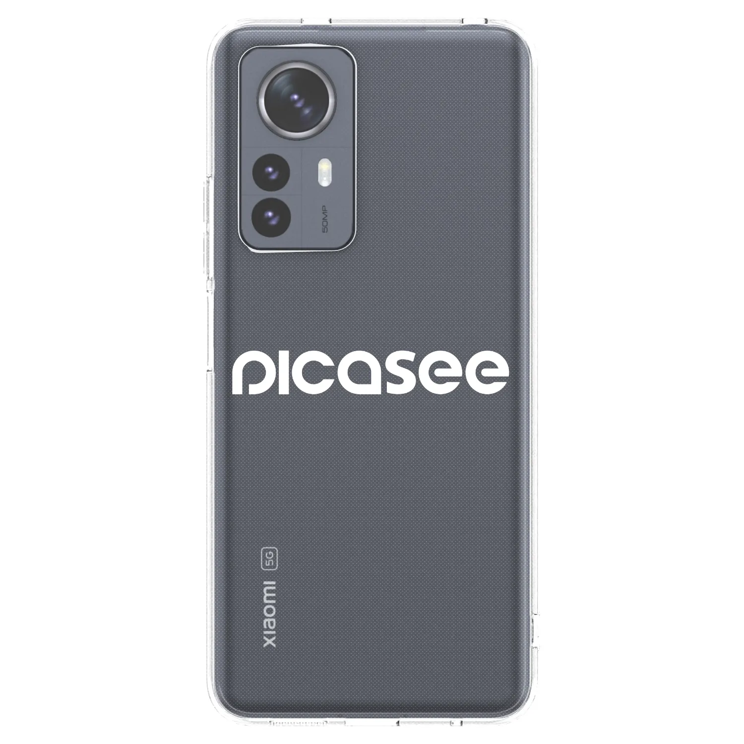 Picasee Xiaomi 12 Pro Hülle - Transparentes Silikon - Picasee - new logo - white