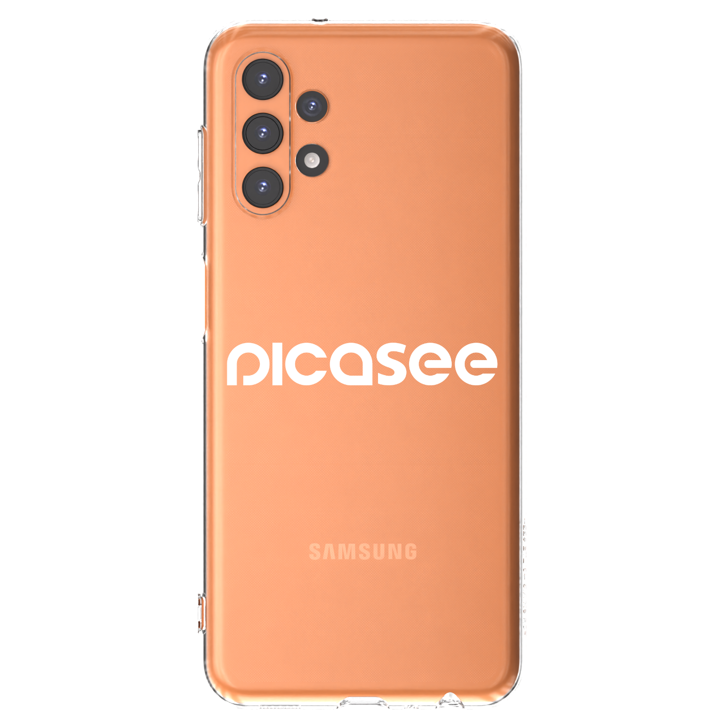 Picasee Samsung Galaxy A13 4G A135 Hülle - Transparentes Silikon - Picasee - new logo - white