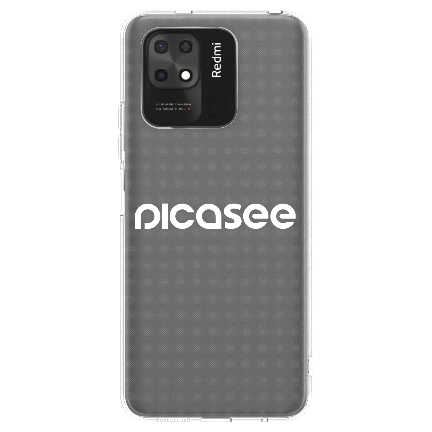 Picasee Xiaomi Redmi 10C Hülle - Transparentes Silikon - Picasee - new logo - white