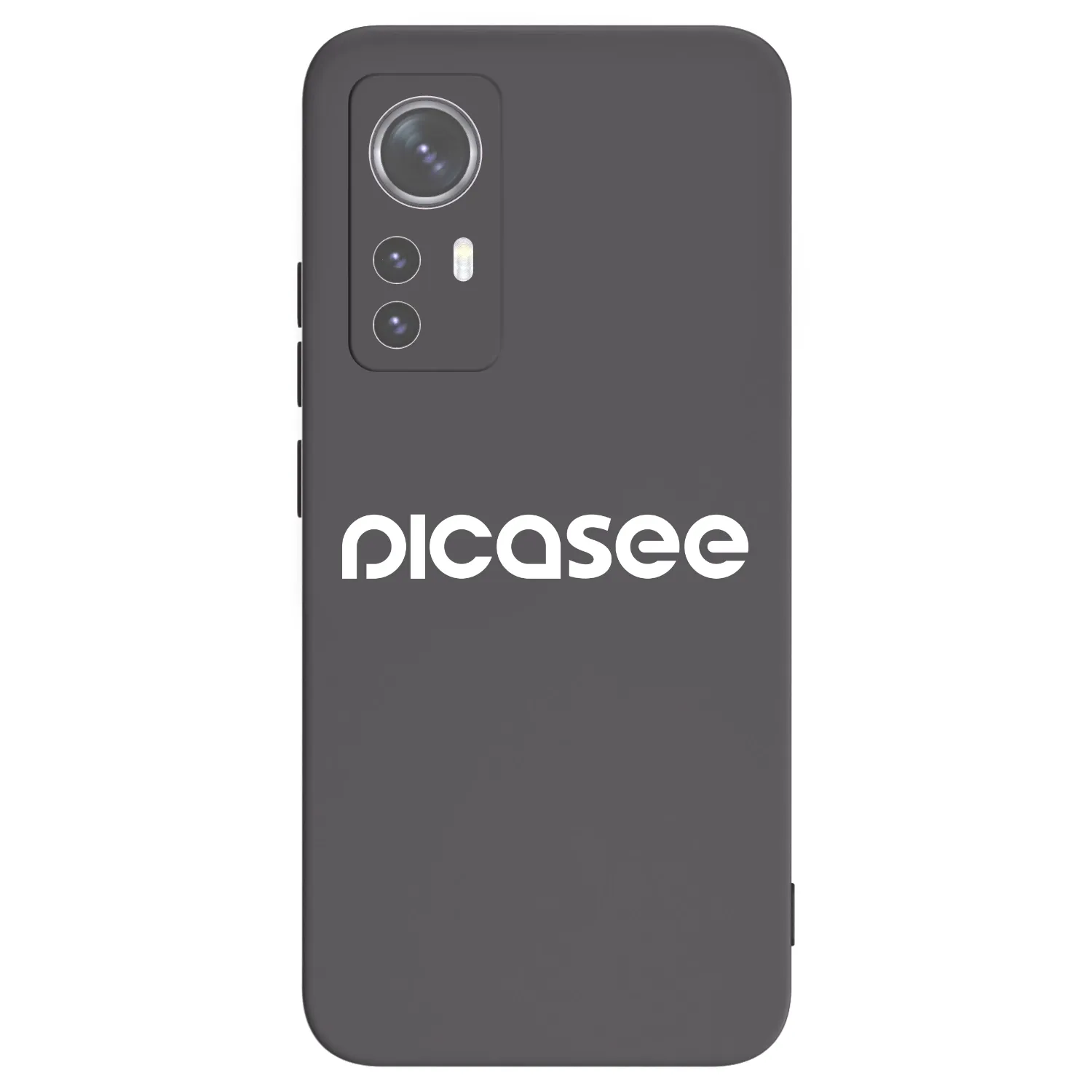 Picasee Xiaomi 12X Hülle - Schwarzes Silikon - Picasee - new logo - white