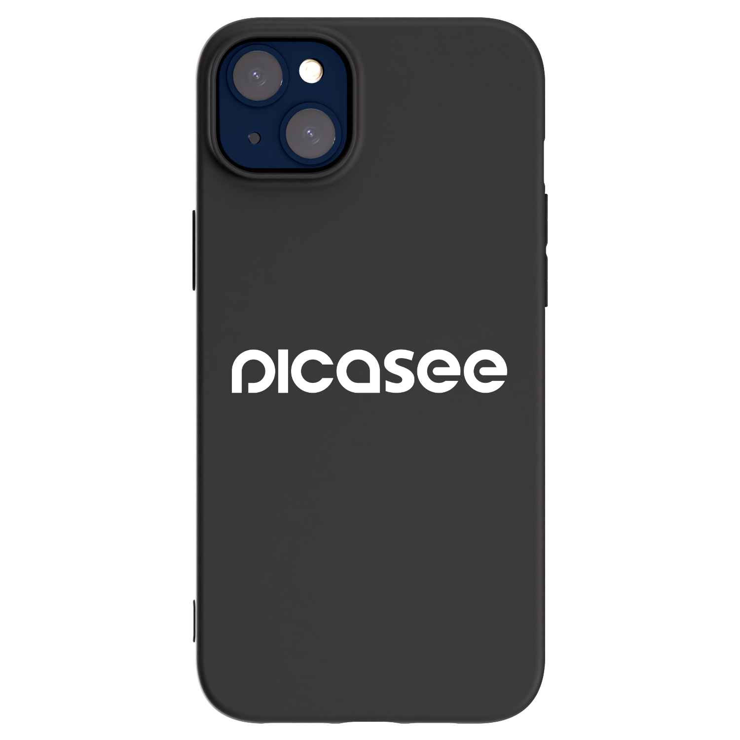 Picasee Apple iPhone 14 Plus Hülle - Schwarzes Silikon - Picasee - new logo - white