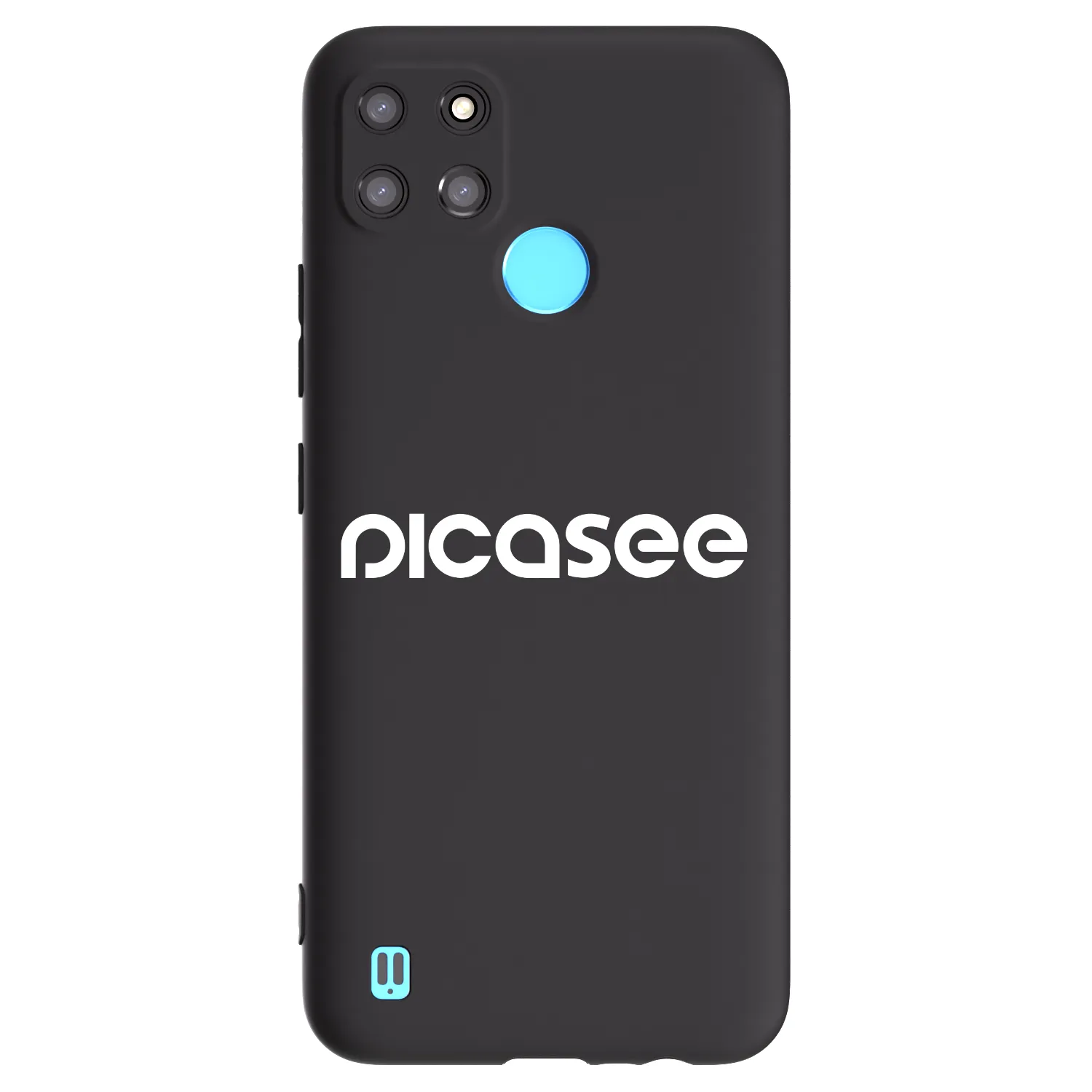 Picasee Realme C21Y Hülle - Schwarzes Silikon - Picasee - new logo - white