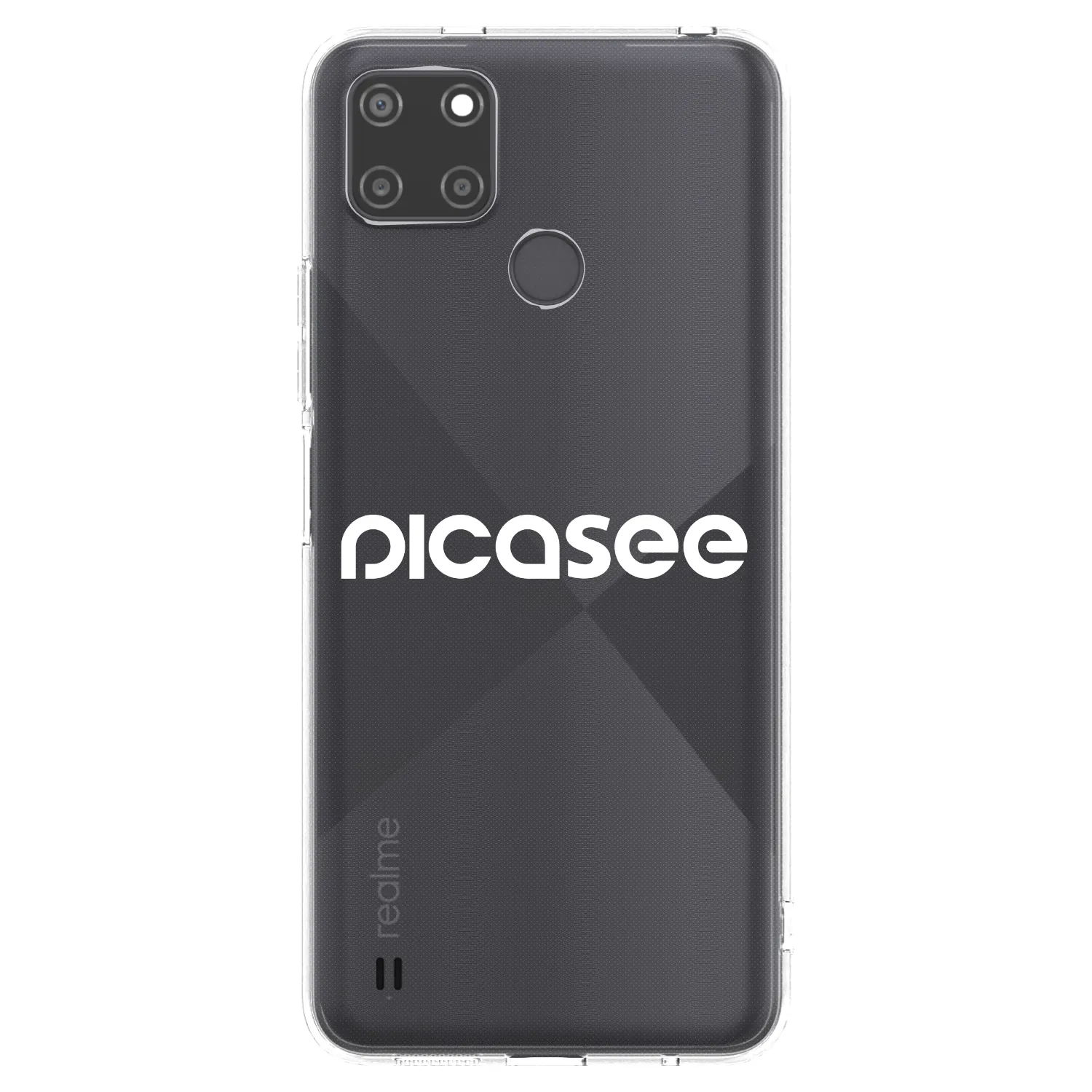 Picasee Realme C21Y Hülle - Transparentes Silikon - Picasee - new logo - white