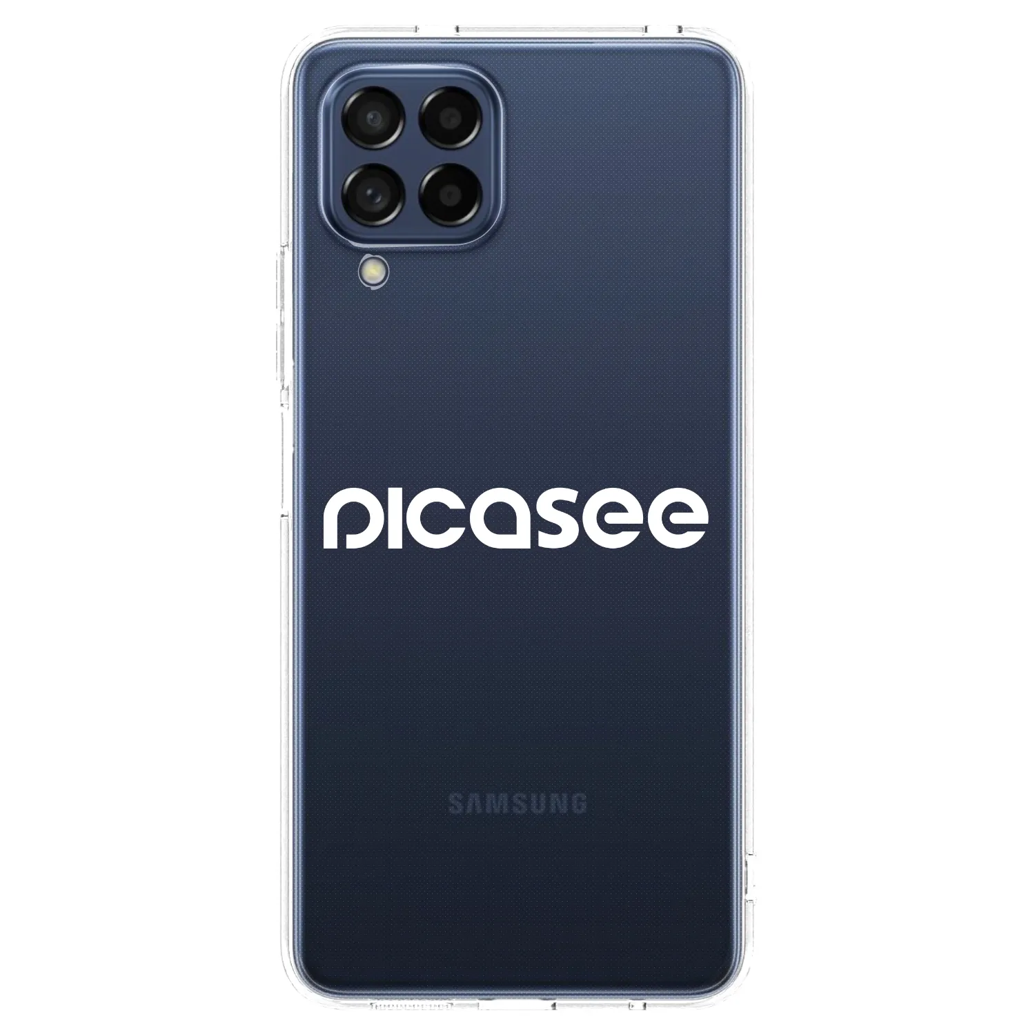 Picasee Samsung Galaxy M53 5G Hülle - Transparentes Silikon - Picasee - new logo - white