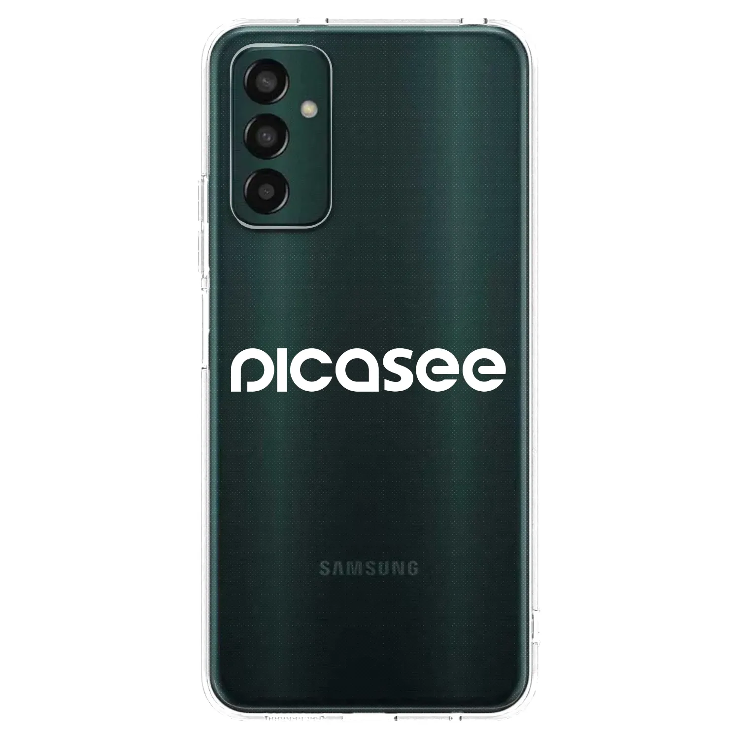 Picasee Samsung Galaxy M13 M135F Hülle - Transparentes Silikon - Picasee - new logo - white