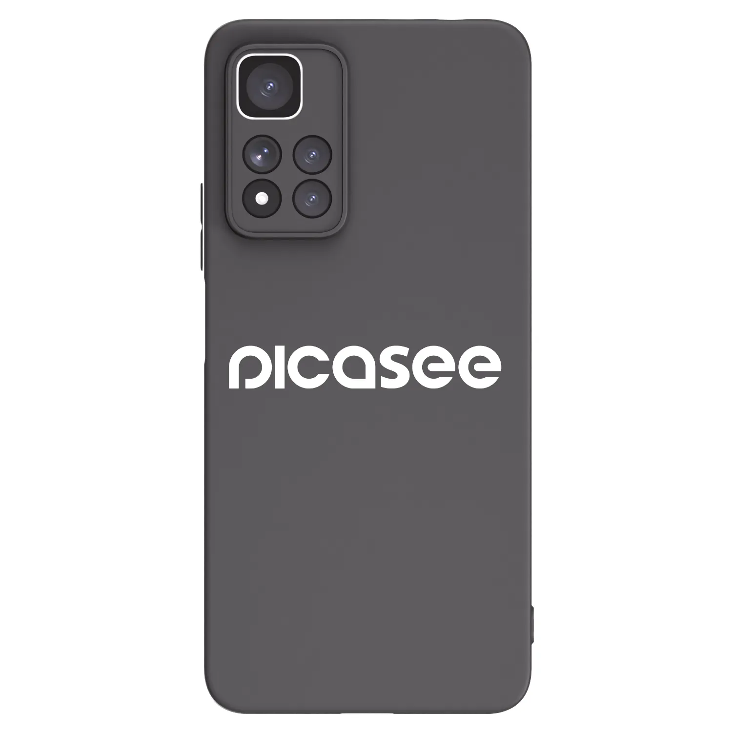 Picasee Xiaomi Redmi Note 11 Pro+ 5G Hülle - Schwarzes Silikon - Picasee - new logo - white