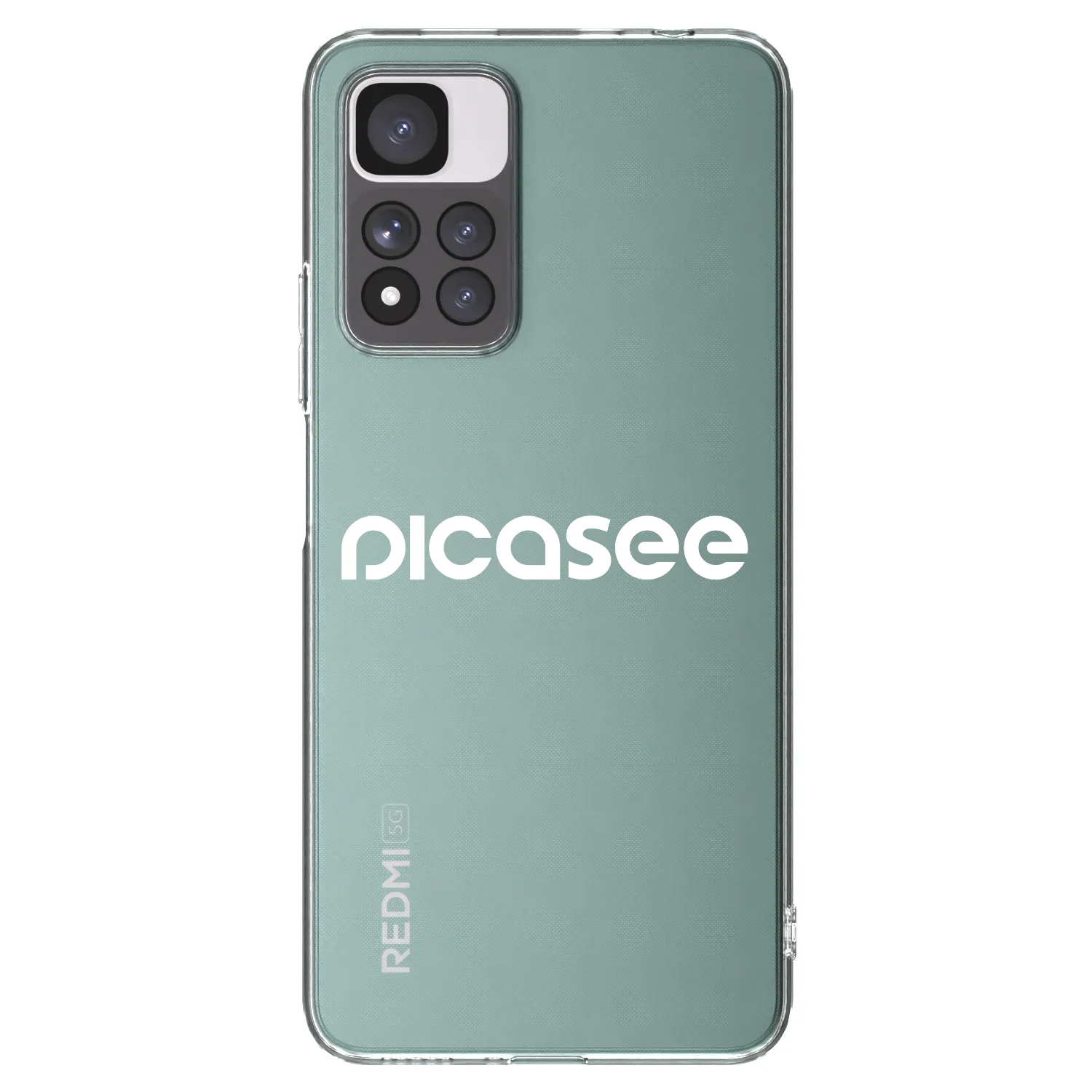 Picasee Xiaomi Redmi Note 11 Pro+ 5G Hülle - Transparentes Silikon - Picasee - new logo - white