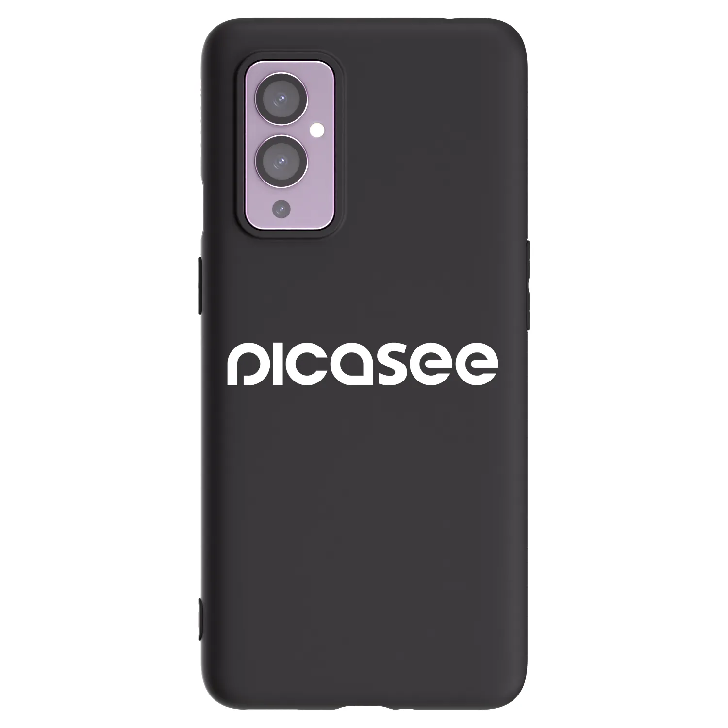 Picasee OnePlus 9 Hülle - Schwarzes Silikon - Picasee - new logo - white