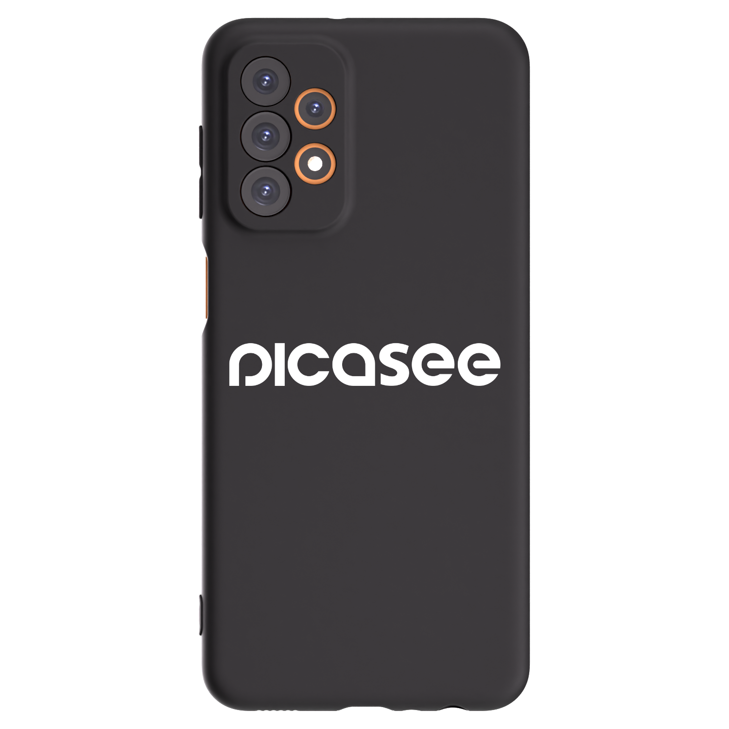 Picasee Samsung Galaxy A23 A235F 4G Hülle - Schwarzes Silikon - Picasee - new logo - white