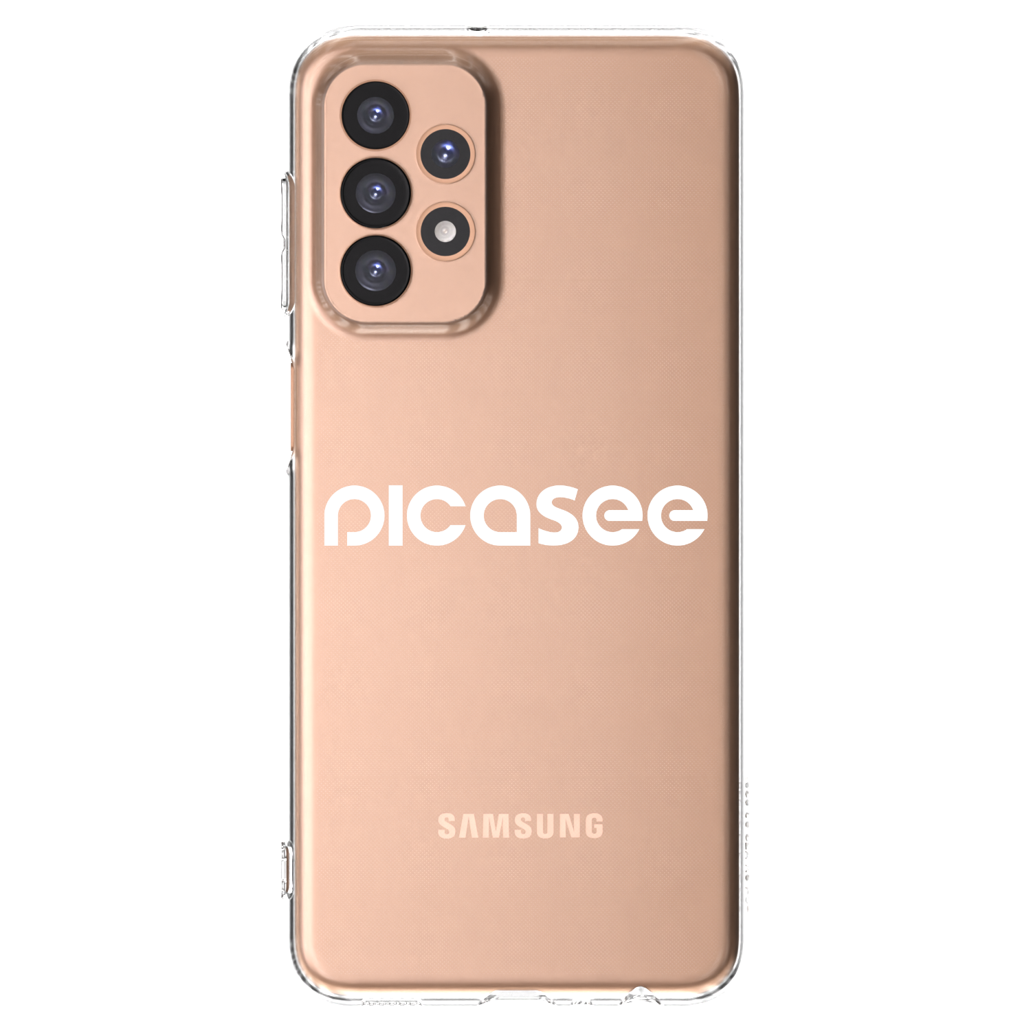 Picasee Samsung Galaxy A23 A236B 5G Hülle - Transparentes Silikon - Picasee - new logo - white