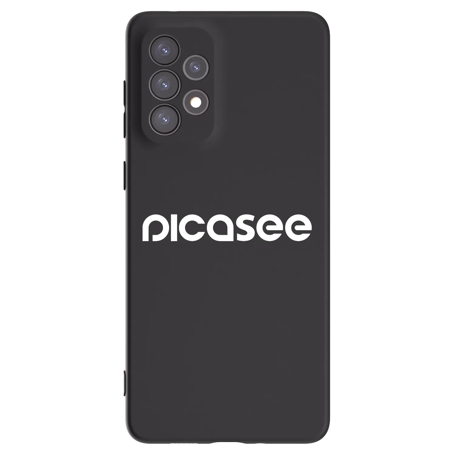 Picasee Samsung Galaxy A73 5G Hülle - Schwarzes Silikon - Picasee - new logo - white
