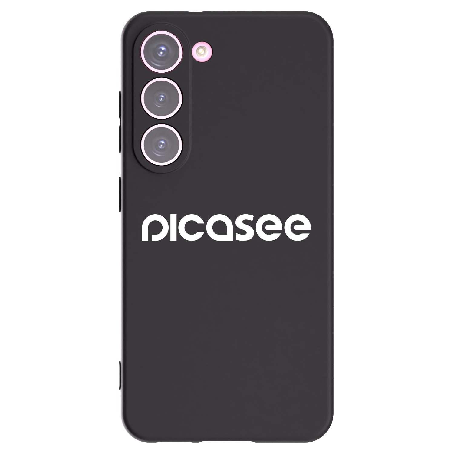 Picasee Samsung Galaxy S23 5G Hülle - Schwarzes Silikon - Picasee - new logo - white