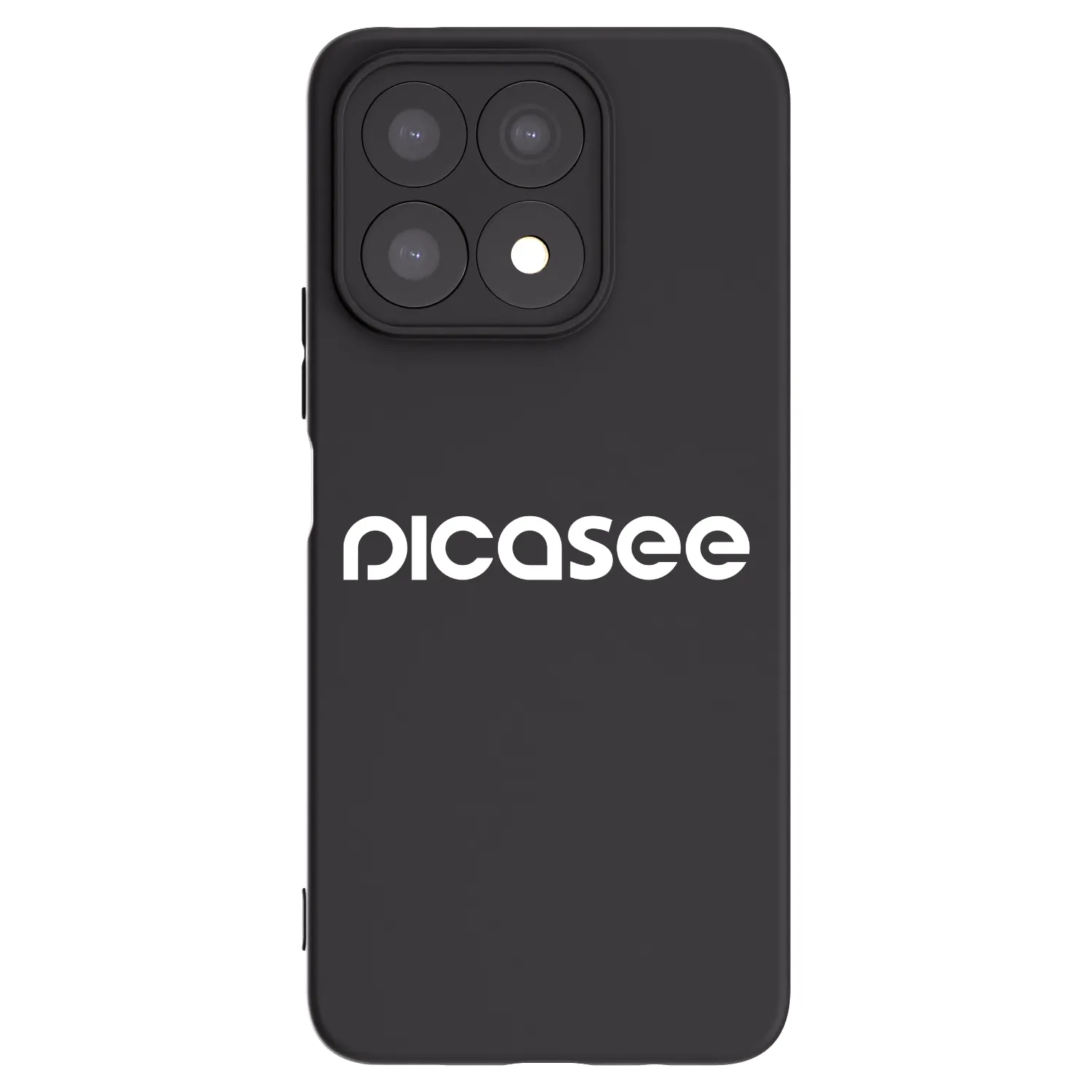 Picasee Honor X8a Hülle - Schwarzes Silikon - Picasee - new logo - white