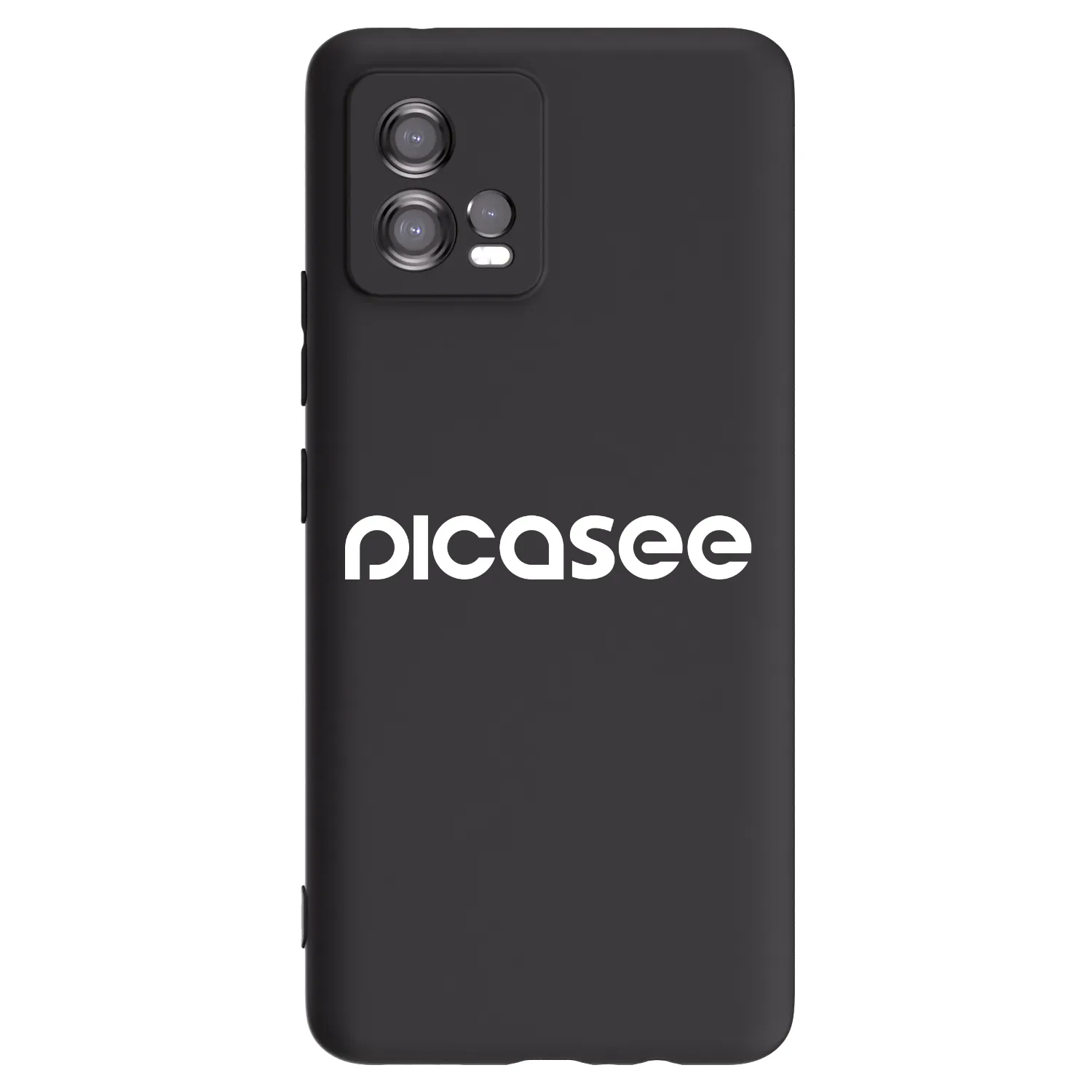 Picasee Motorola Moto G72 Hülle - Schwarzes Silikon - Picasee - new logo - white