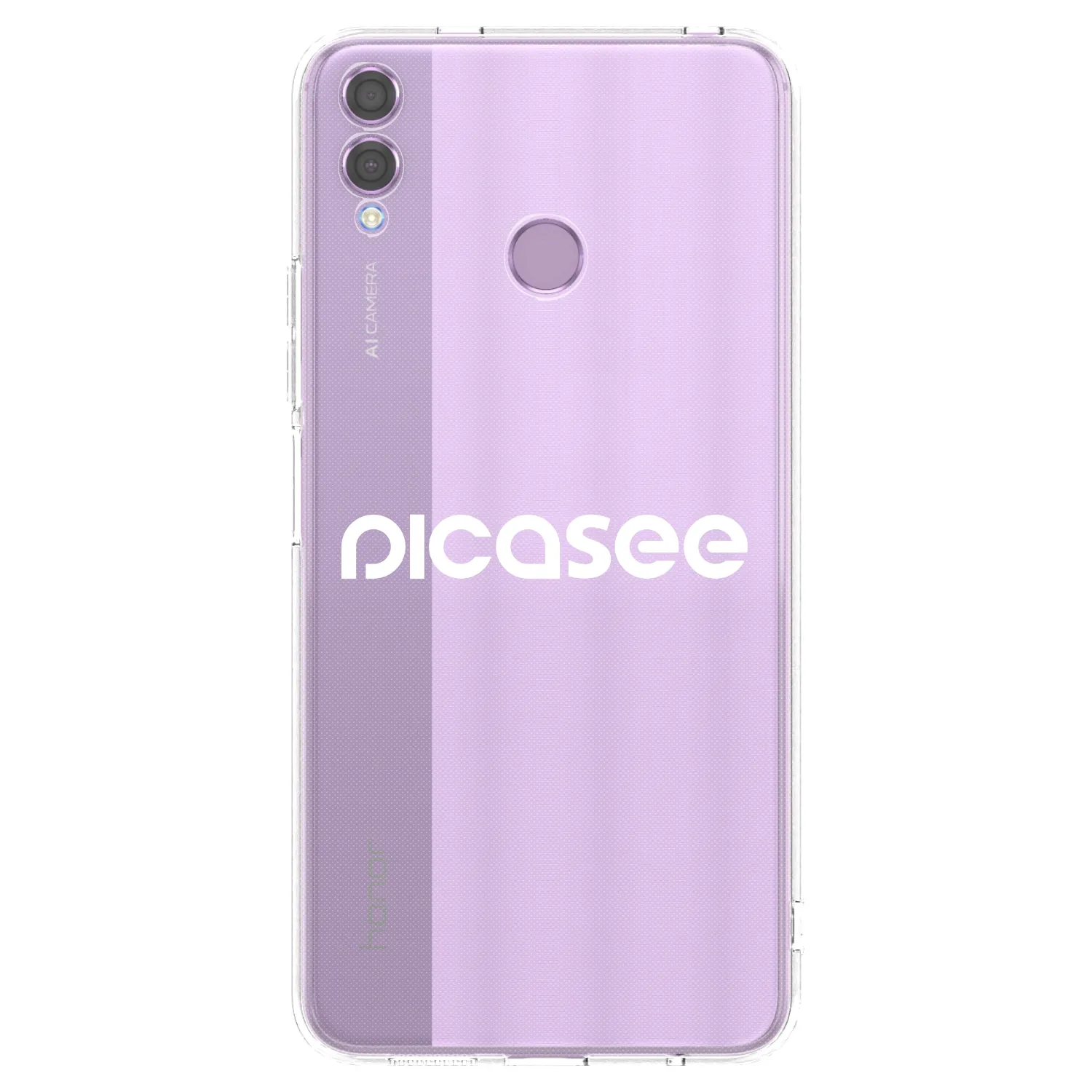 Picasee Honor 8X Hülle - Transparentes Silikon - Picasee - new logo - white