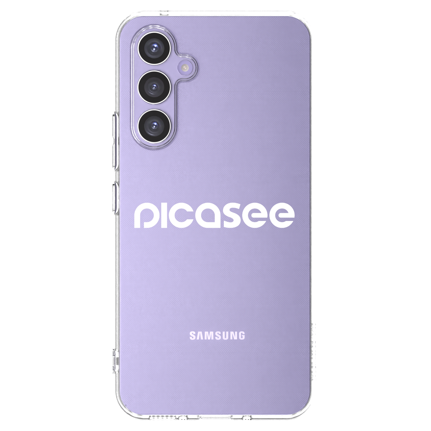 Picasee Samsung Galaxy A54 5G A546B Hülle - Transparentes Silikon - Picasee - new logo - white
