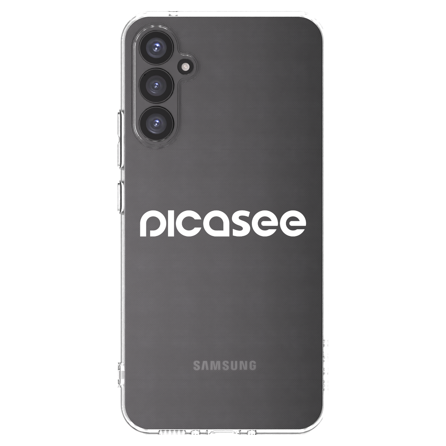 Picasee Samsung Galaxy A34 5G A346B Hülle - Transparentes Silikon - Picasee - new logo - white