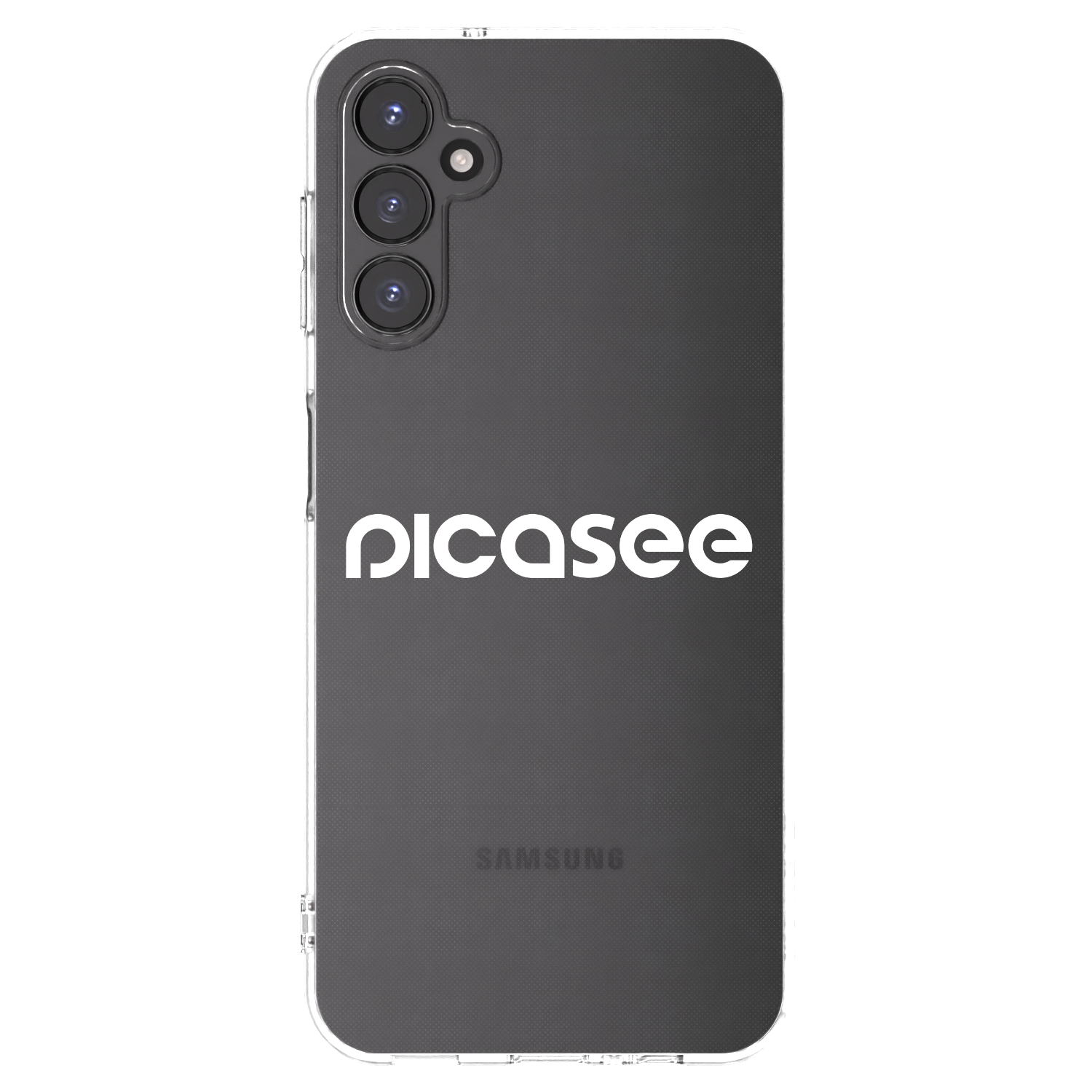 Picasee Samsung Galaxy A14 5G A146P Hülle - Transparentes Silikon - Picasee - new logo - white