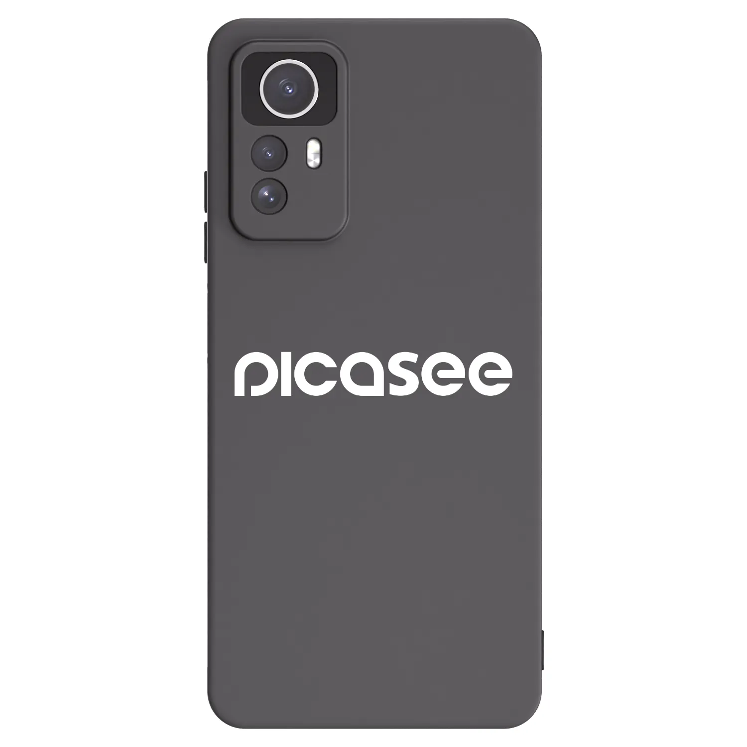 Picasee Xiaomi Redmi Note 12S Hülle - Schwarzes Silikon - Picasee - new logo - white