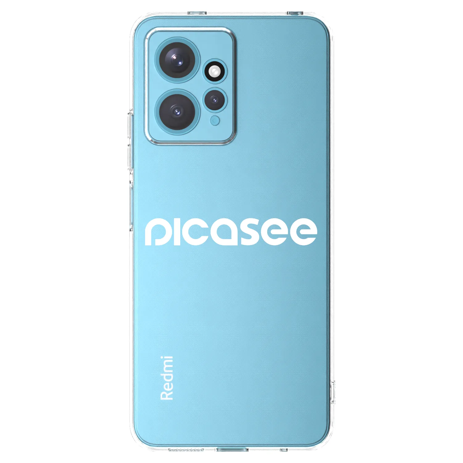 Picasee Xiaomi Redmi Note 12 4G Hülle - Transparentes Silikon - Picasee - new logo - white