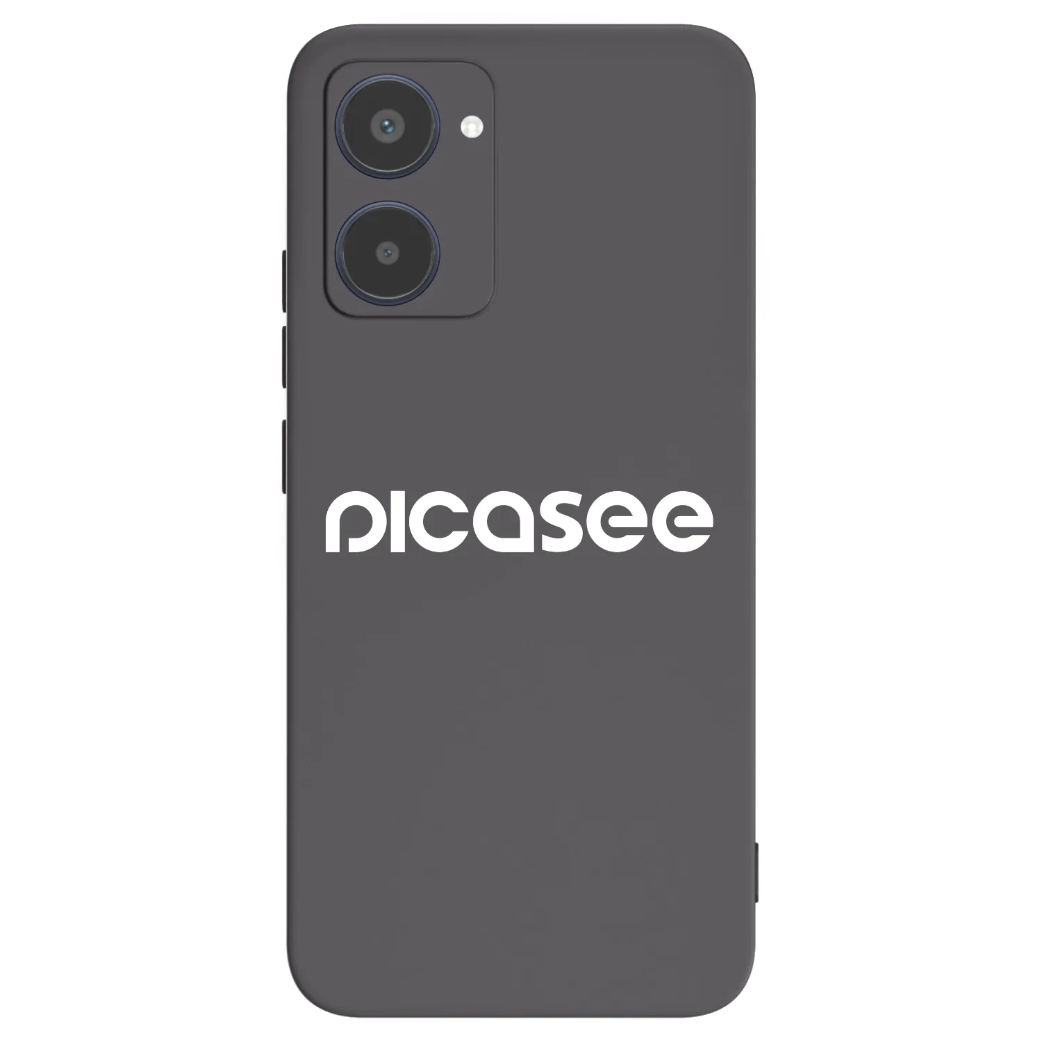 Picasee Realme 10 4G Hülle - Schwarzes Silikon - Picasee - new logo - white