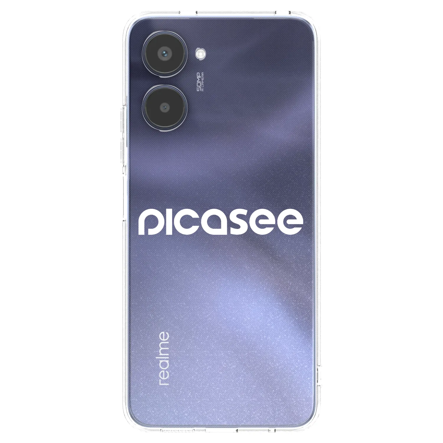 Picasee Realme 10 4G Hülle - Transparentes Silikon - Picasee - new logo - white