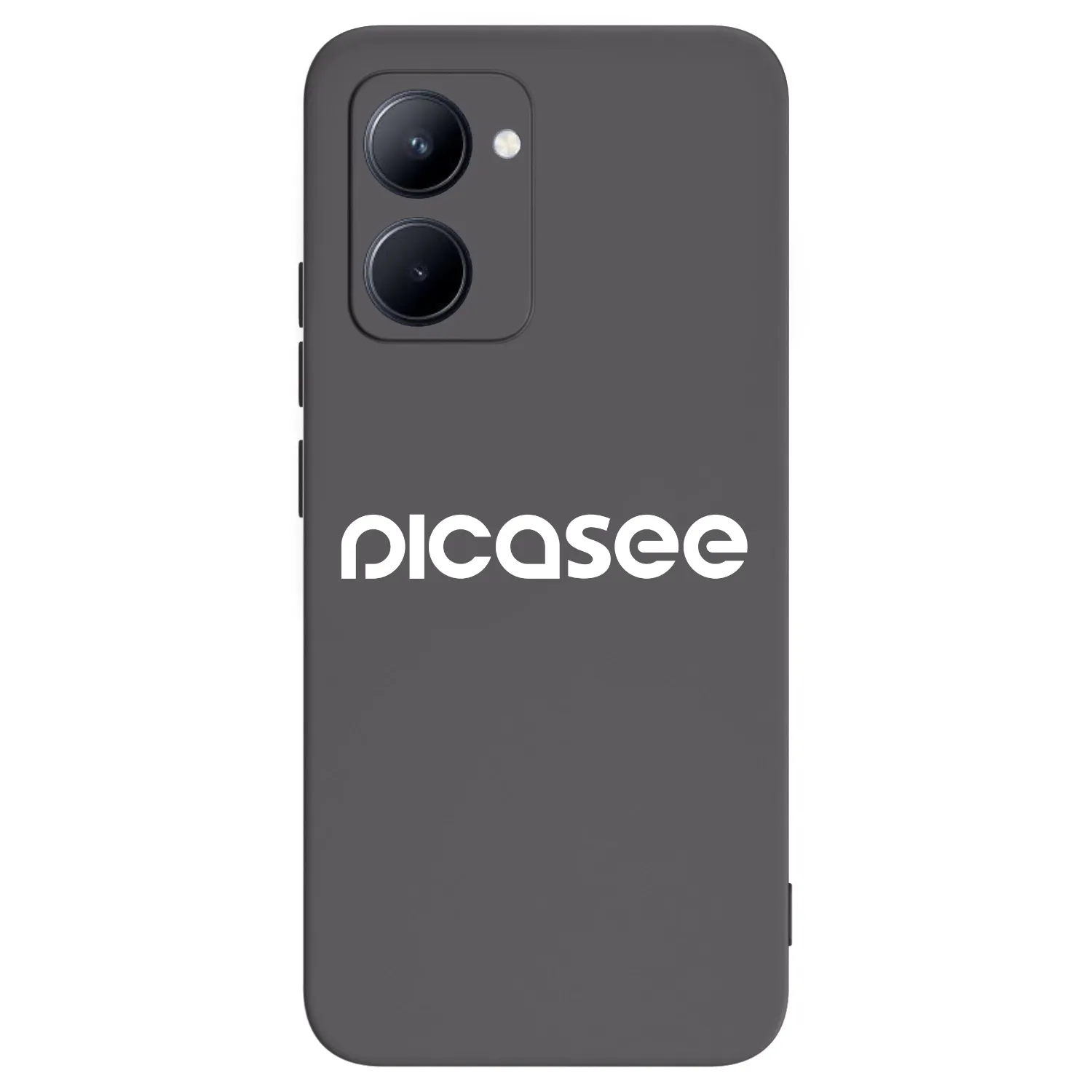 Picasee Realme C33 (2023) Hülle - Schwarzes Silikon - Picasee - new logo - white