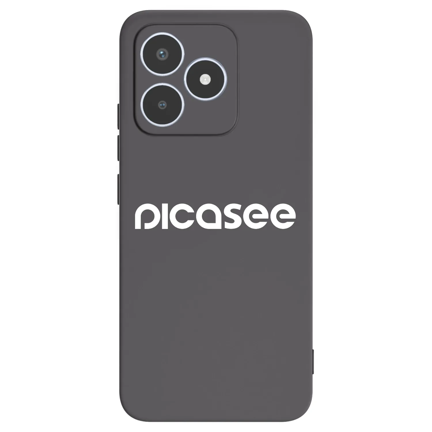 Picasee Realme C53 Hülle - Schwarzes Silikon - Picasee - new logo - white