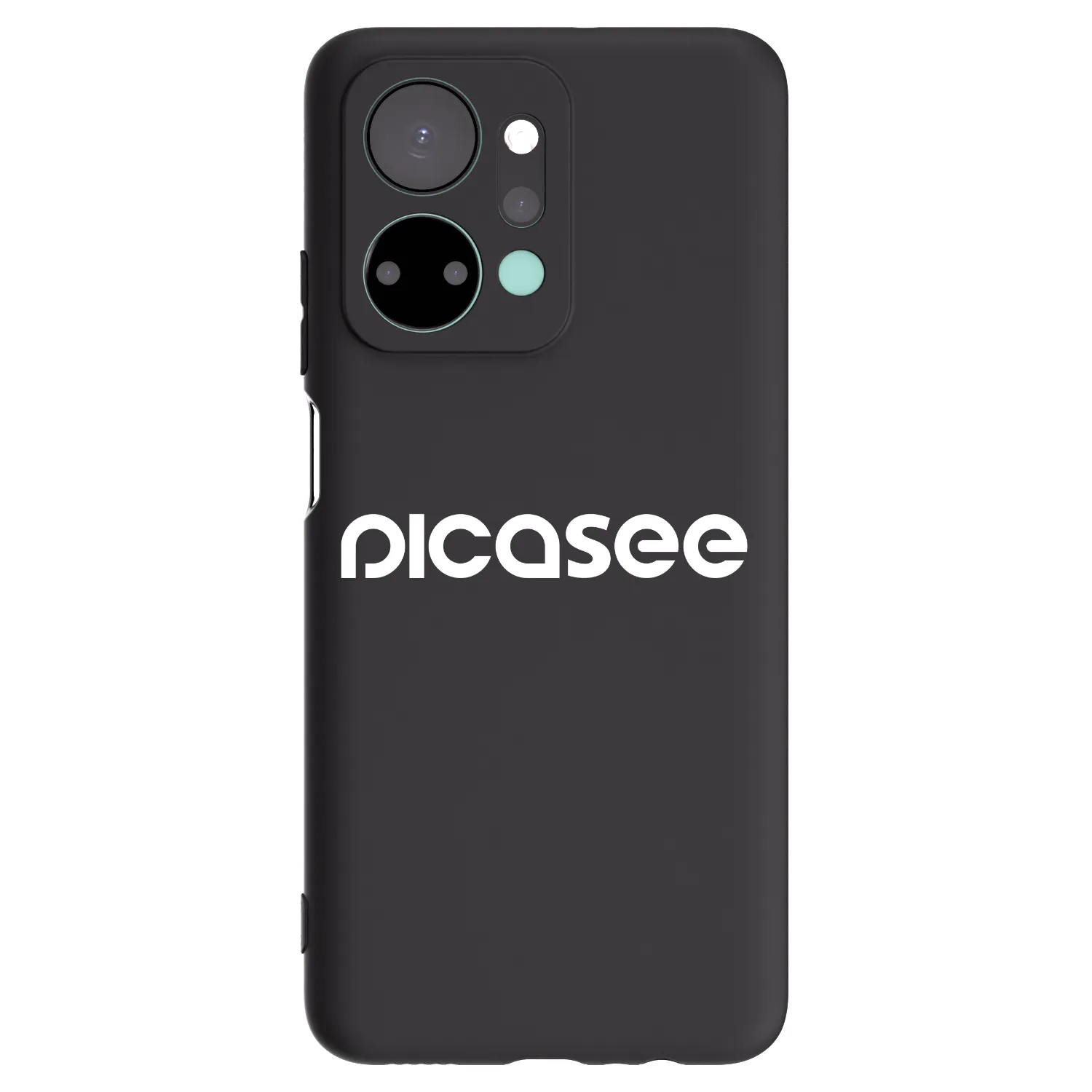 Picasee Honor X7a Hülle - Schwarzes Silikon - Picasee - new logo - white
