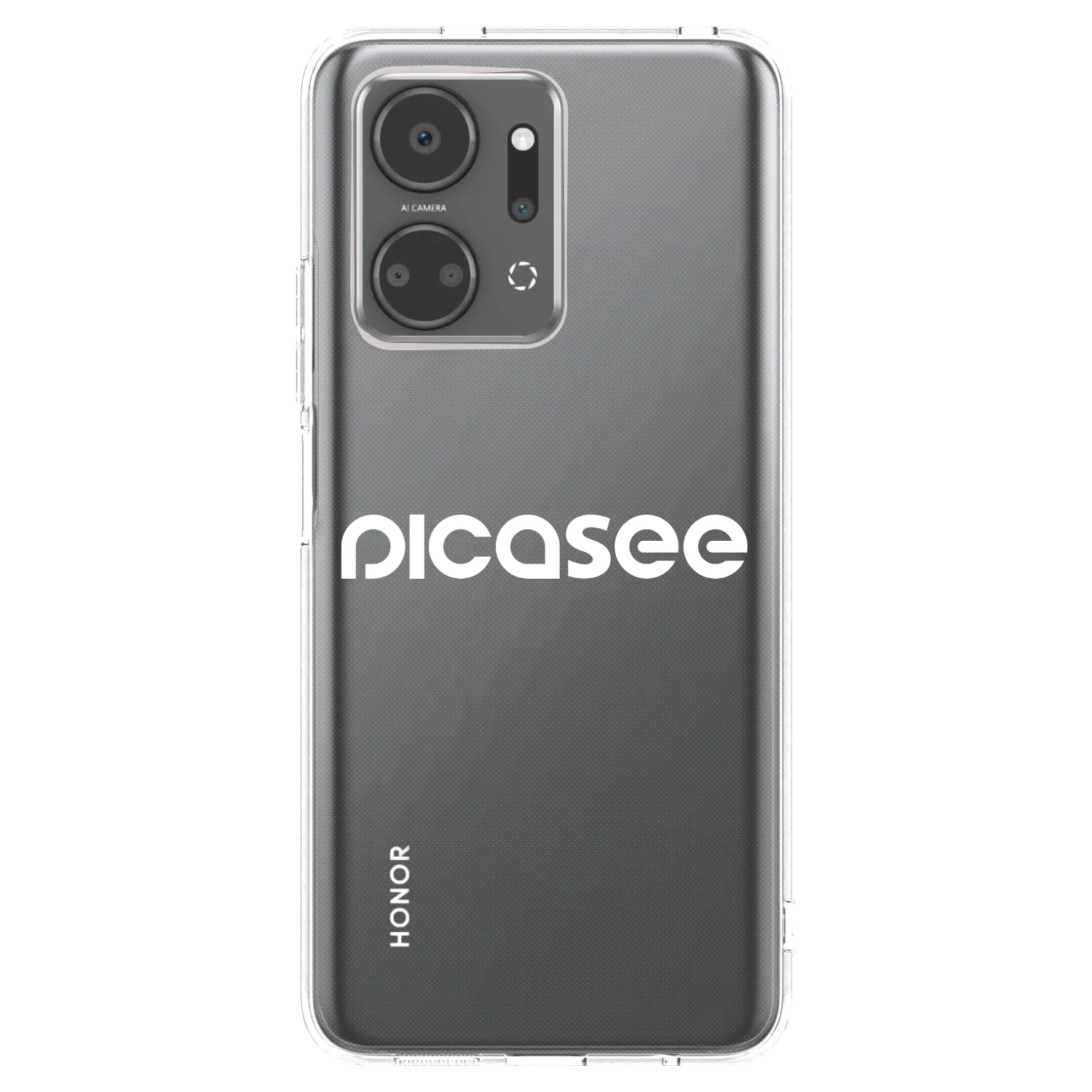Picasee Honor X7a Hülle - Transparentes Silikon - Picasee - new logo - white