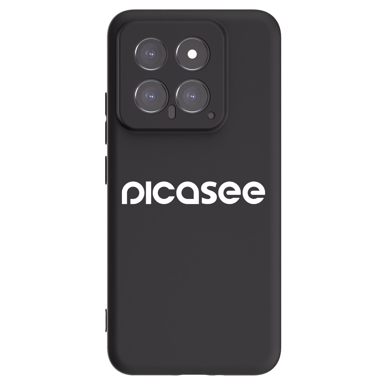 Picasee Xiaomi 14 Hülle - Schwarzes Silikon - Picasee - new logo - white