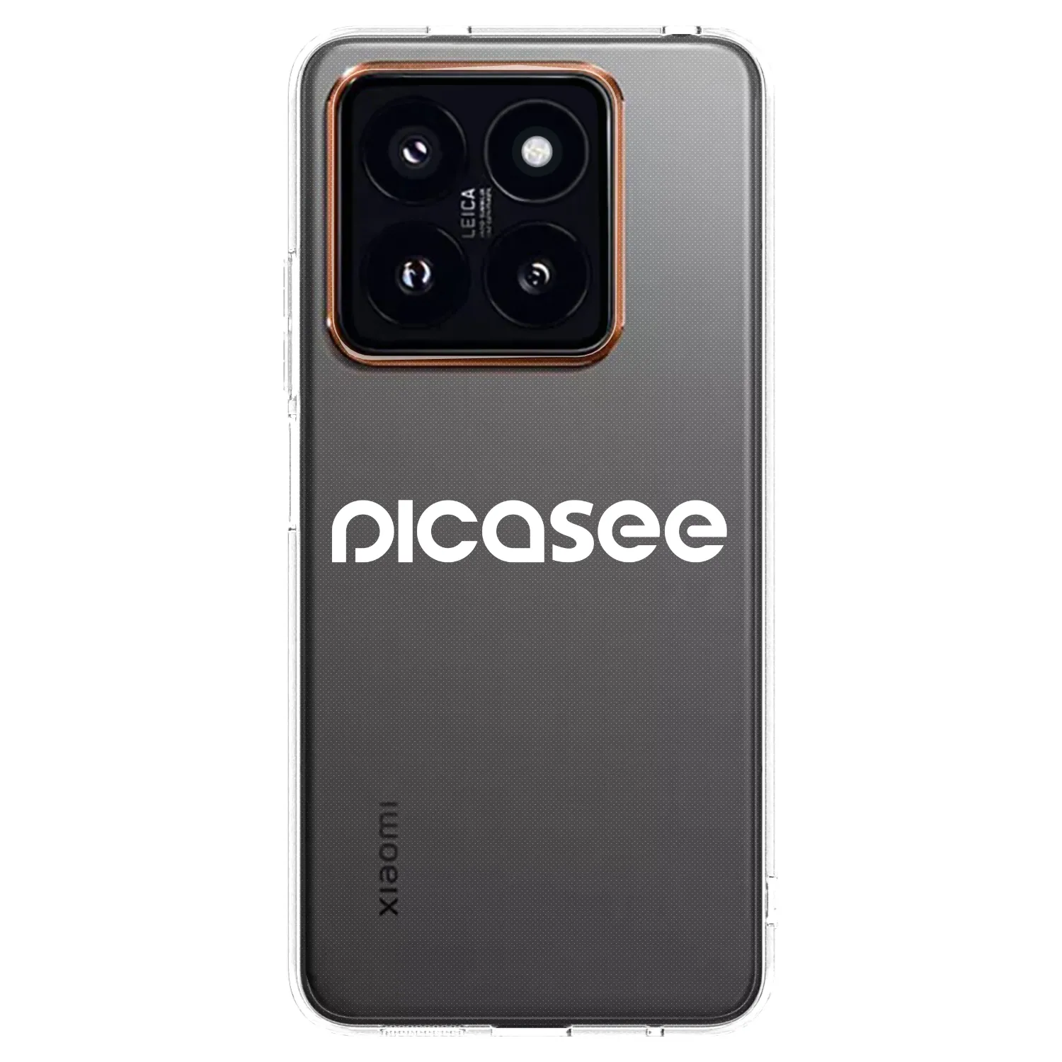 Picasee Xiaomi 14 Pro Hülle - Transparentes Silikon - Picasee - new logo - white