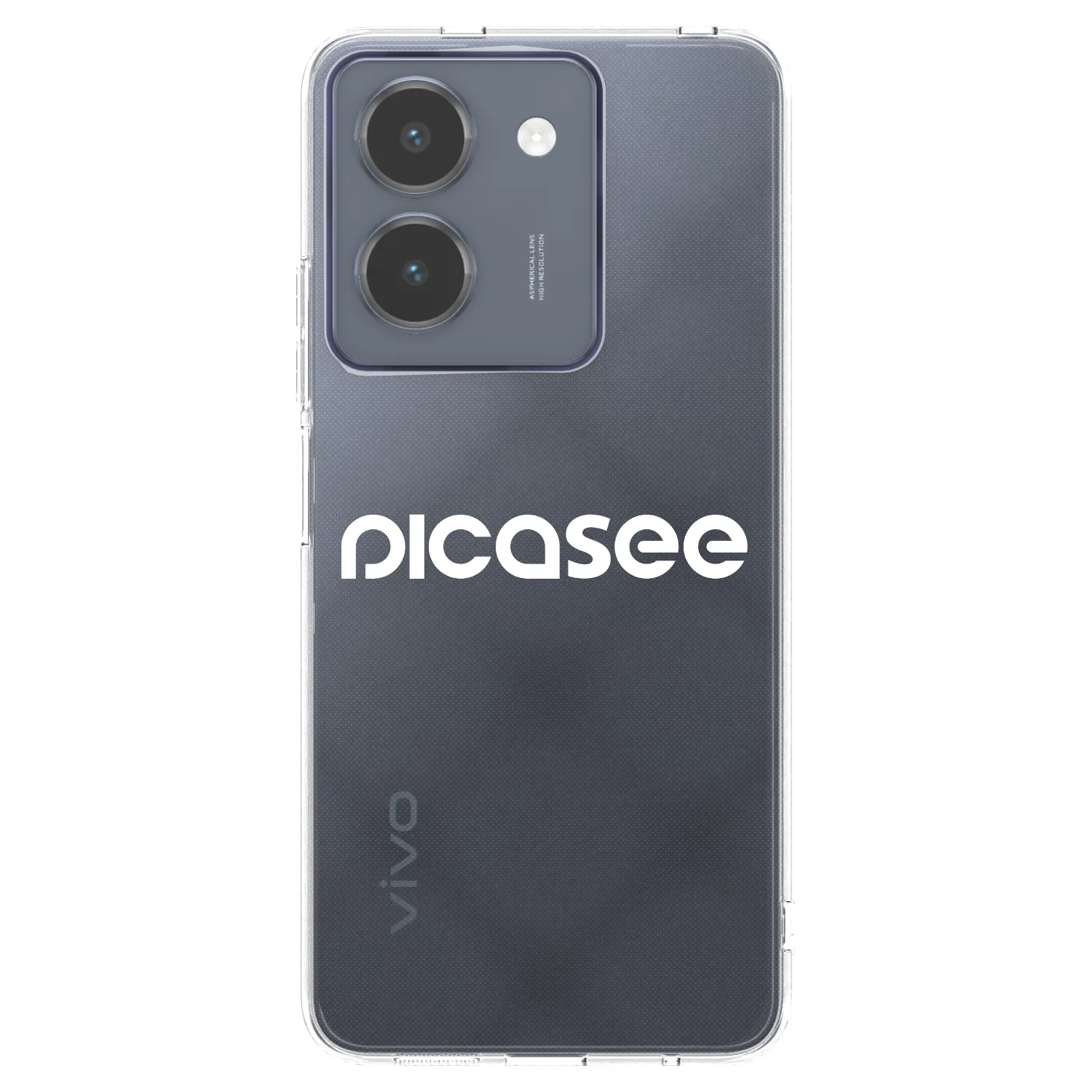 Picasee Vivo Y36 4G Hülle - Transparentes Silikon - Picasee - new logo - white